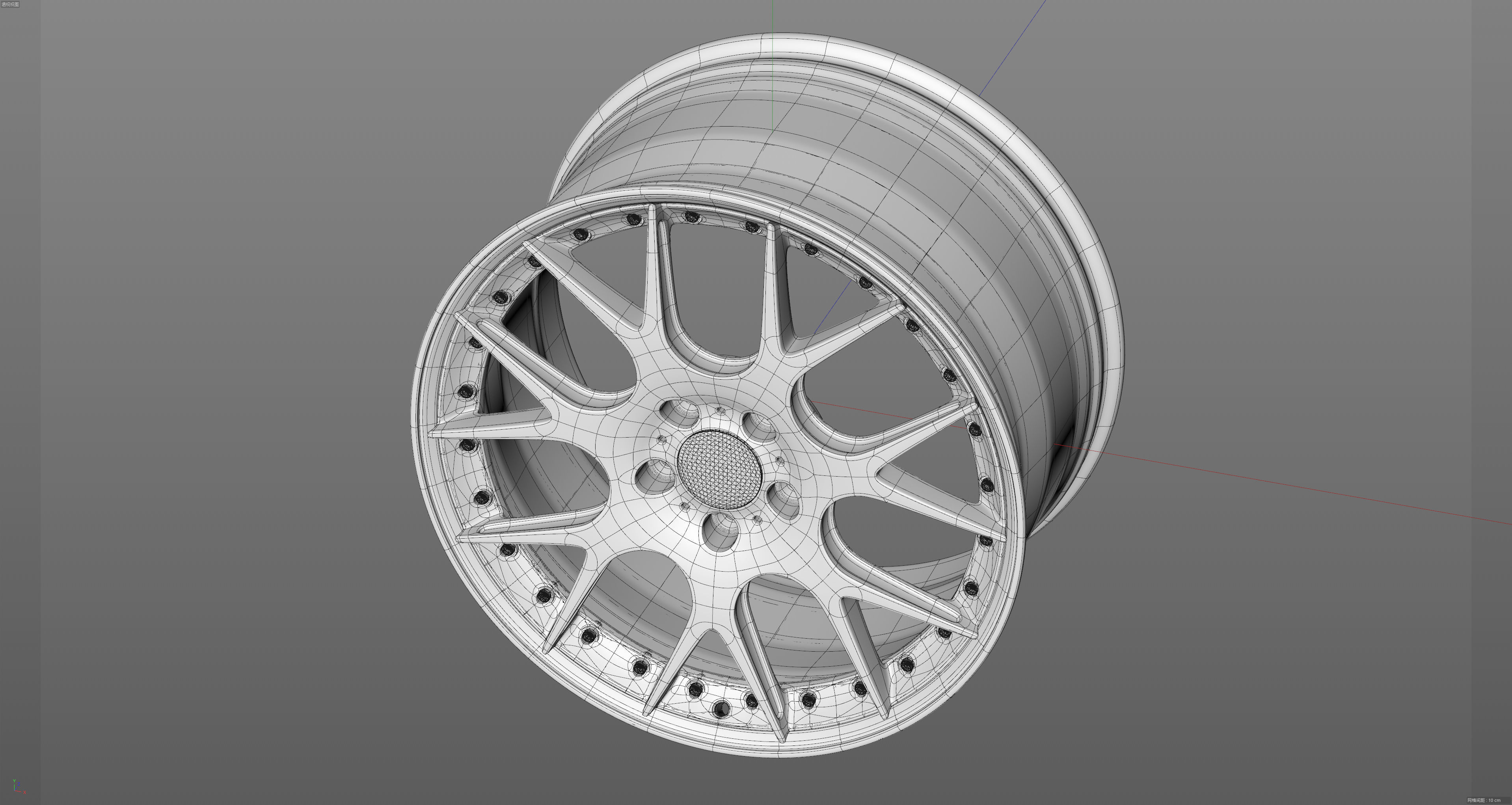 BBS CH-R2 Low-poly 3D model_25