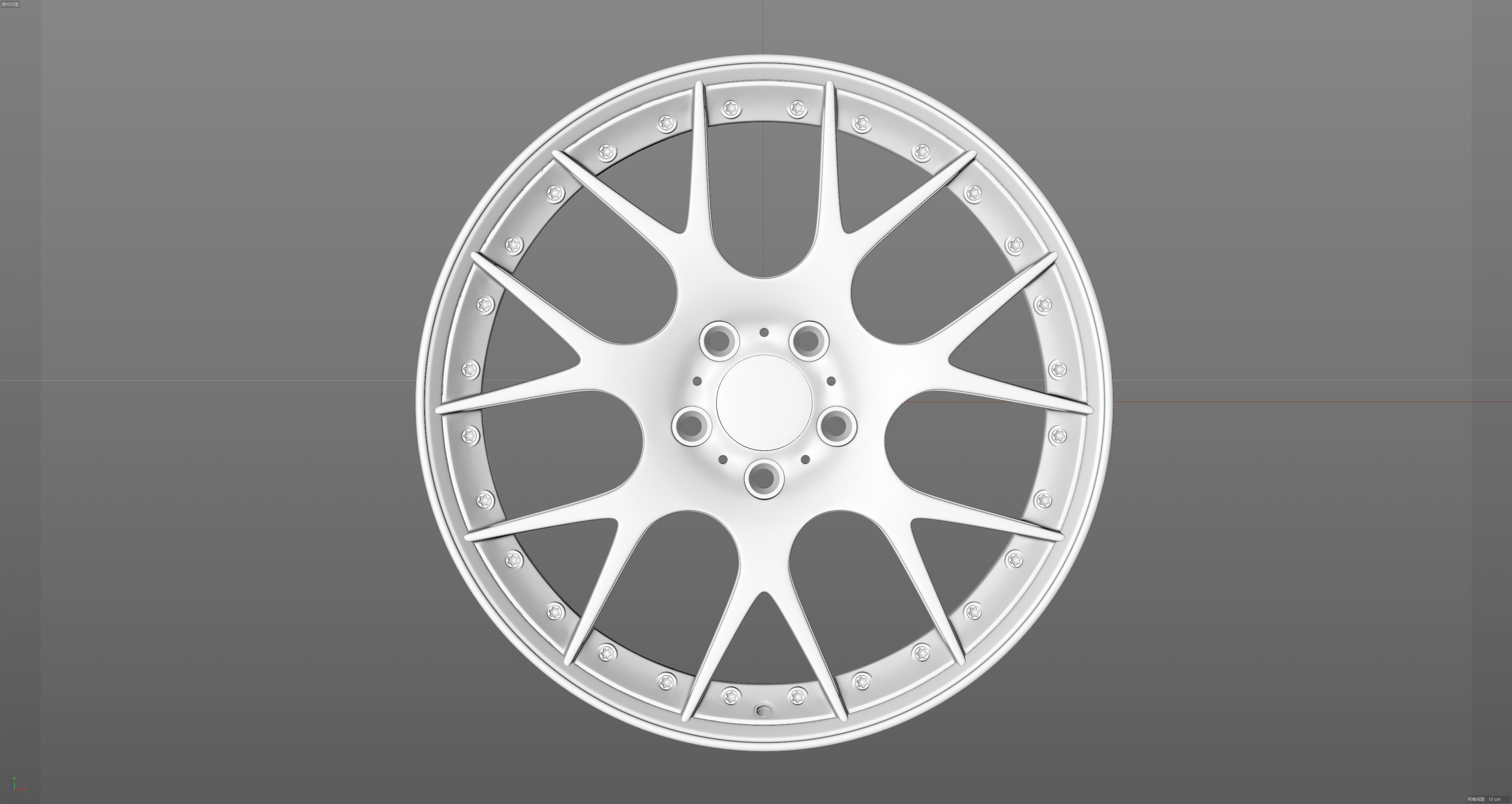BBS CH-R2 Low-poly 3D model_13
