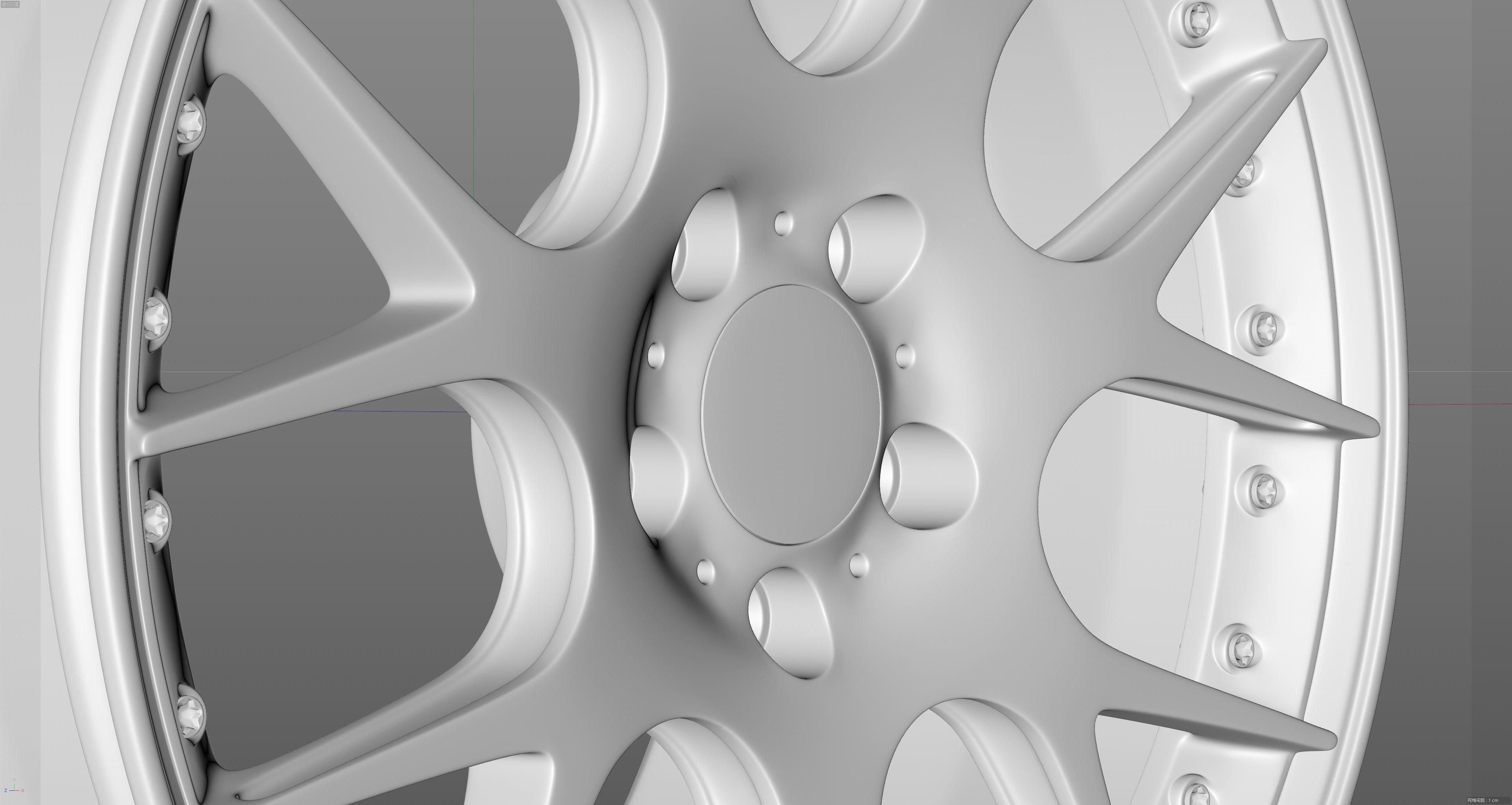 BBS CH-R2 Low-poly 3D model_20