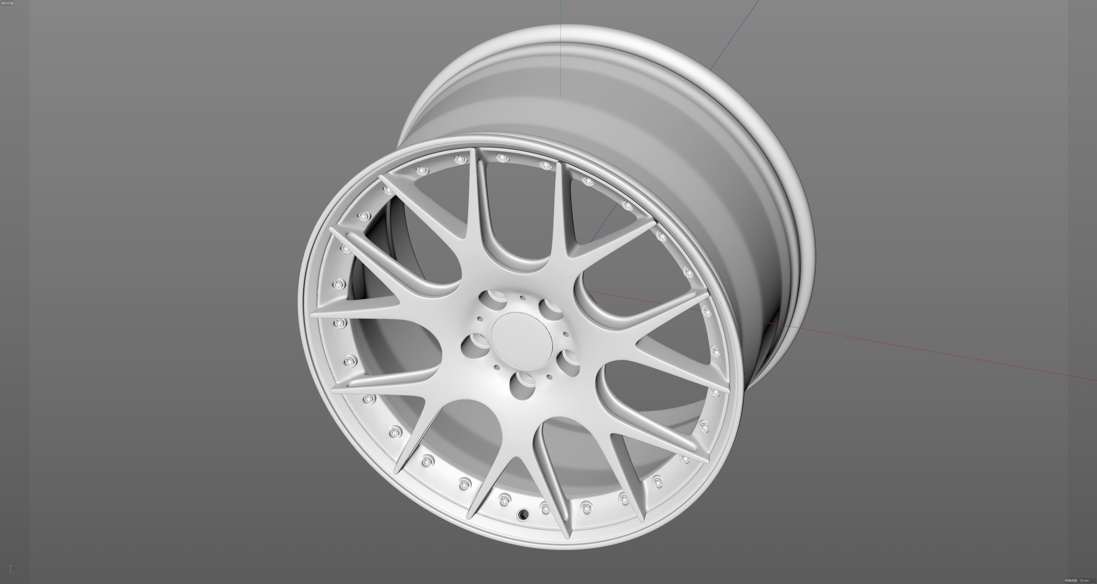 BBS CH-R2 Low-poly 3D model_14