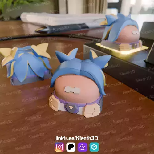 Neon Valorant Keycap 3D print model