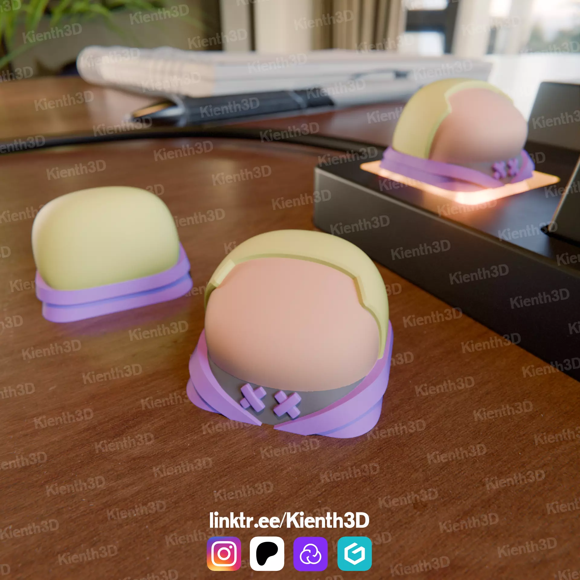 Gekko Valorant Keycap 3D print model