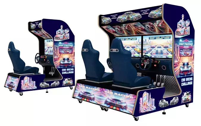 Arcade Game  Simulator Car Racing Machine 3D model