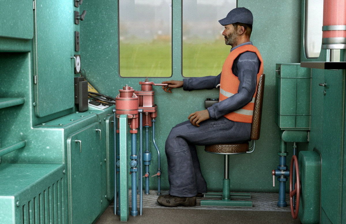 Shunting locomotive TGM-6  3D model_15