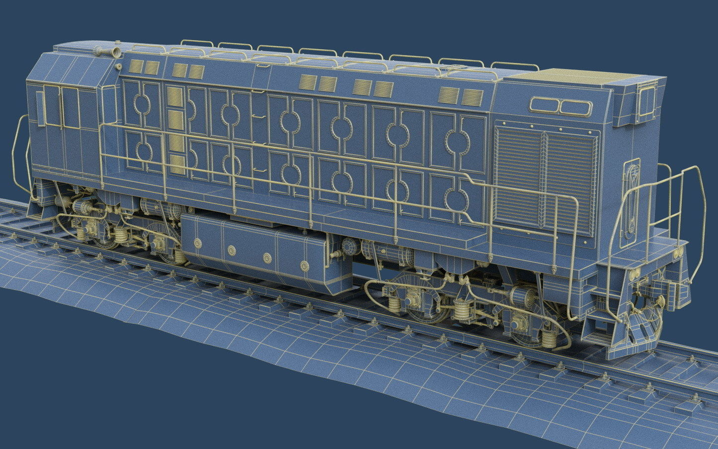 Shunting locomotive TGM-6  3D model_16
