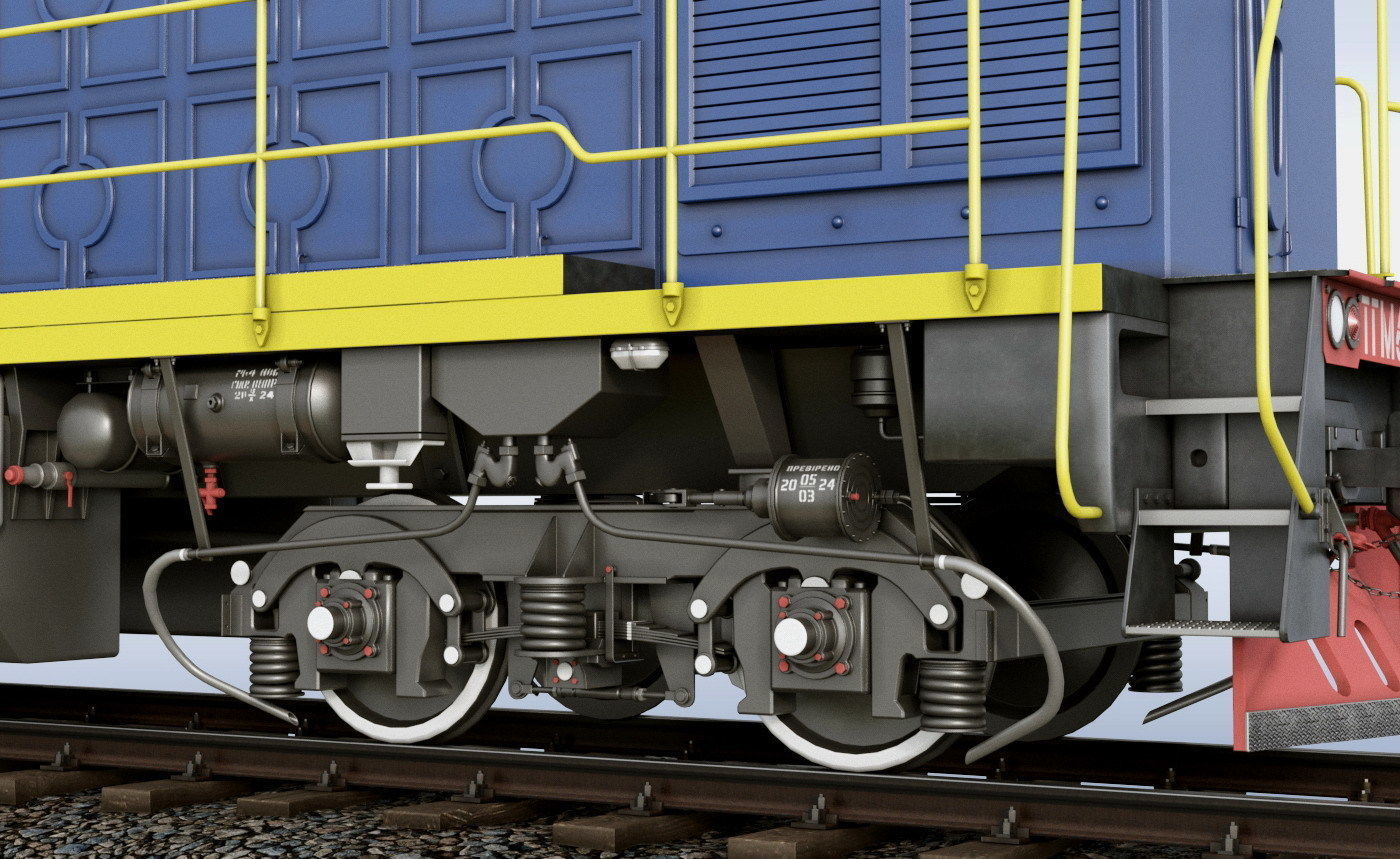 Shunting locomotive TGM-6  3D model_9