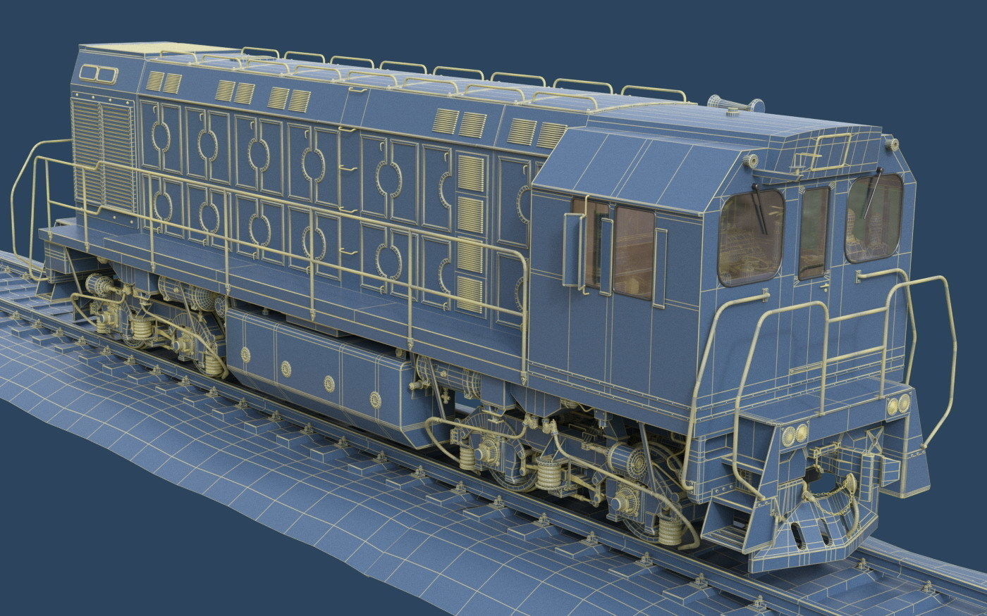 Shunting locomotive TGM-6  3D model_17