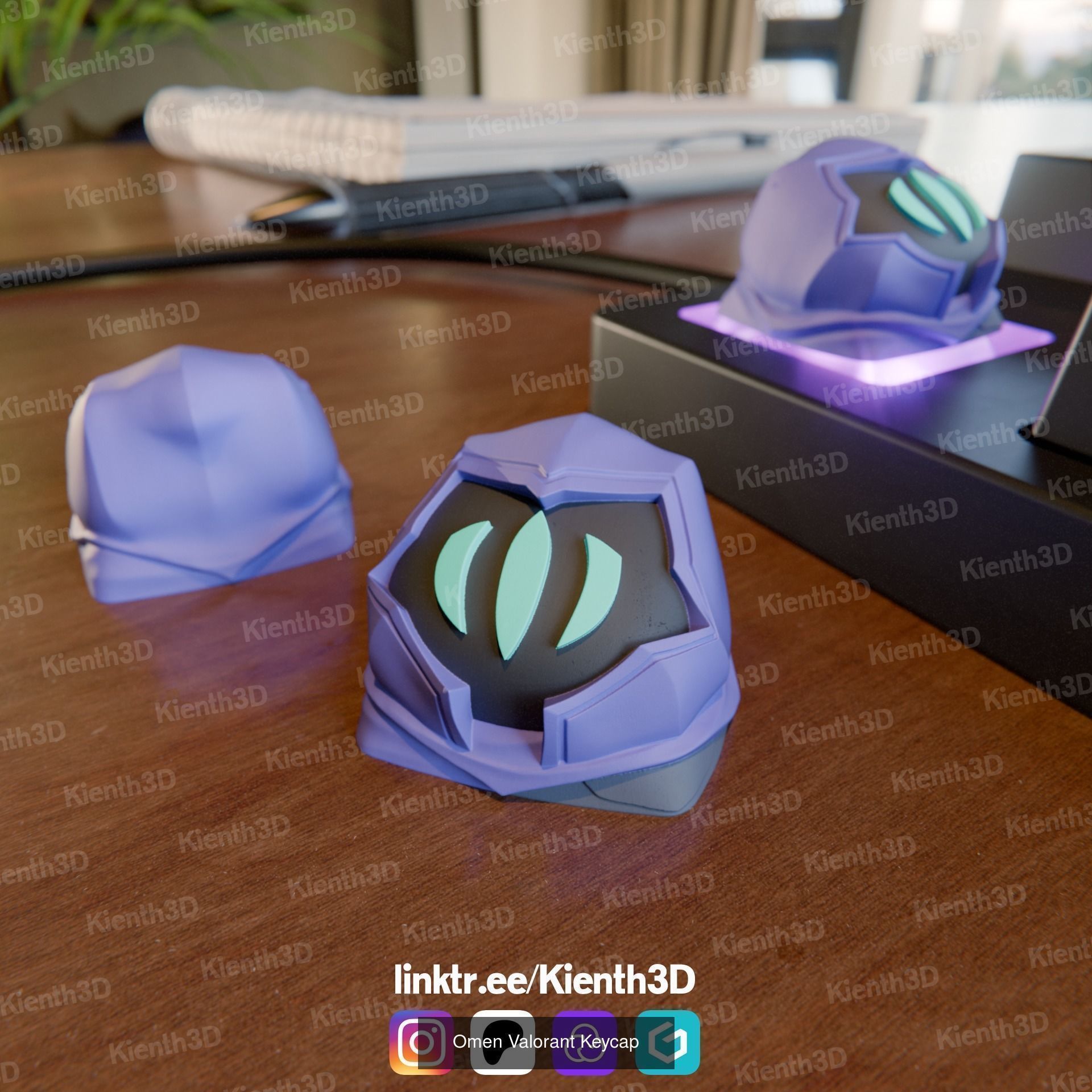 Valorant Keycap Bundle 1 3D Model Collection_4