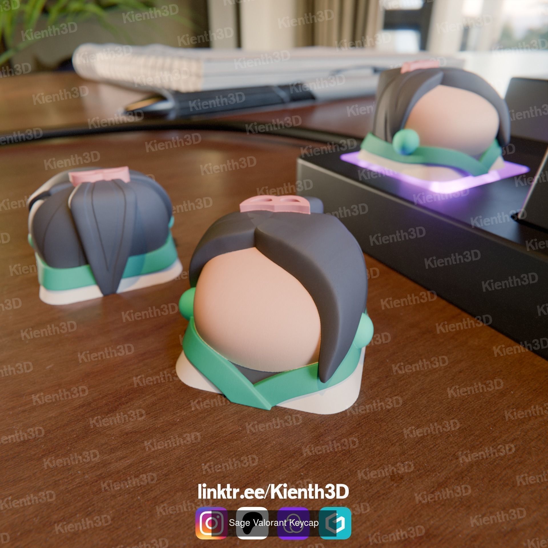 Valorant Keycap Bundle 1 3D Model Collection_6
