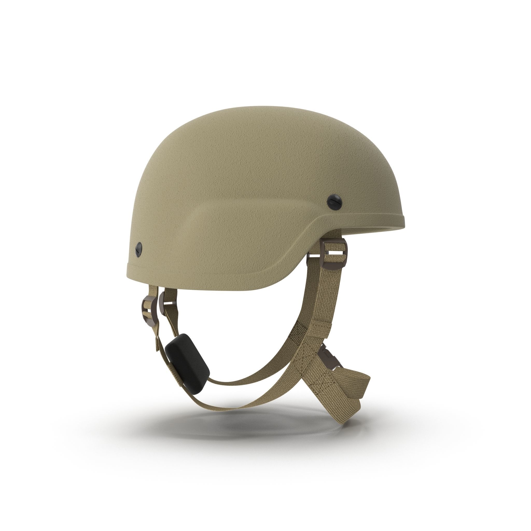 Kevlar Helmet Tan Low-poly 3D model_16