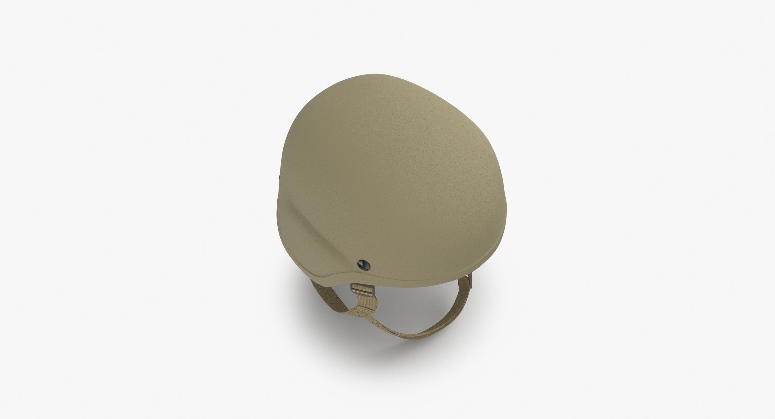 Kevlar Helmet Tan Low-poly 3D model_7