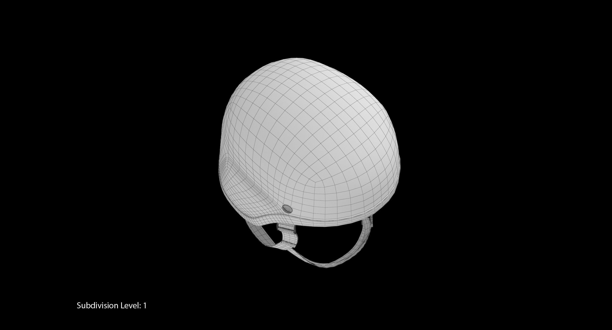 Kevlar Helmet Tan Low-poly 3D model_30