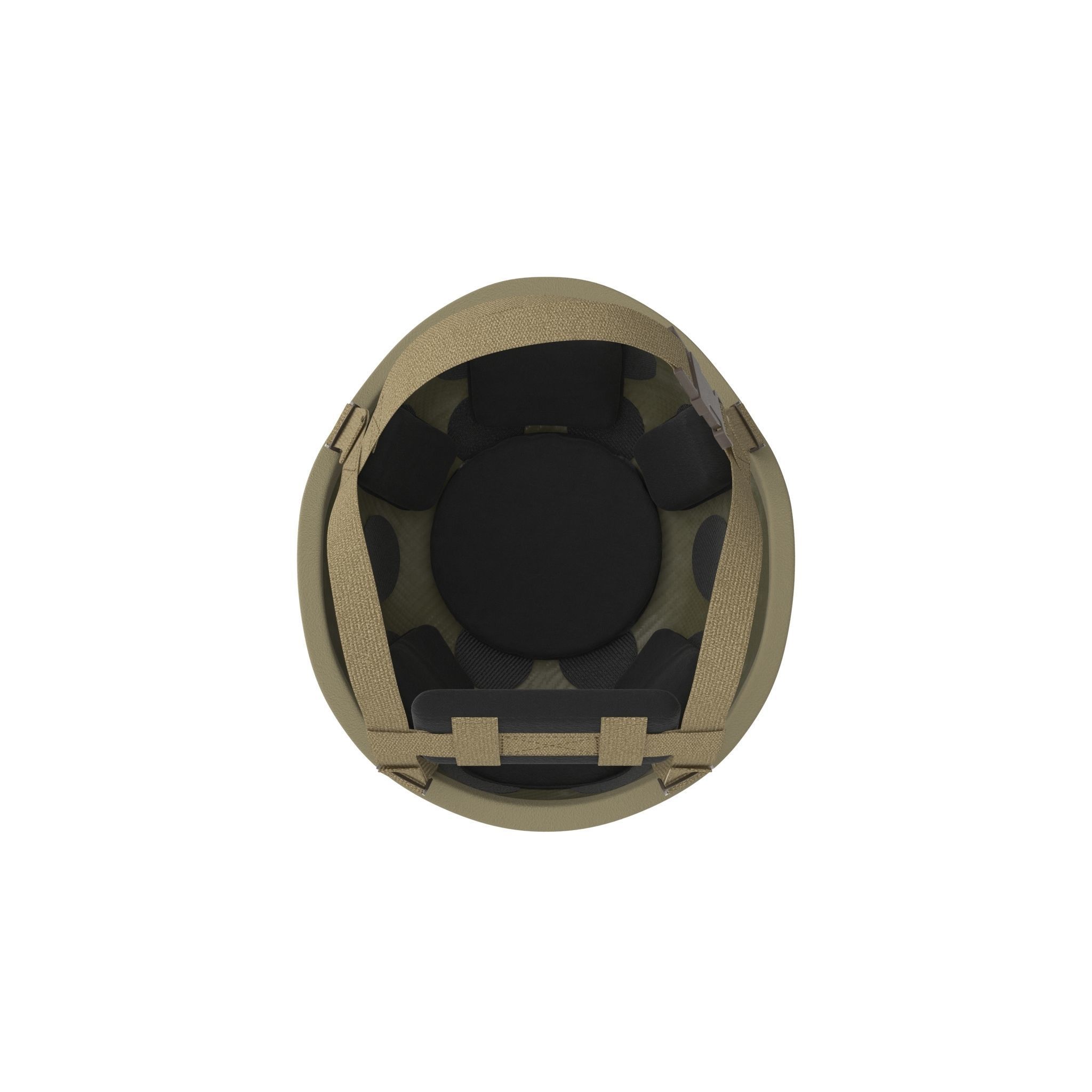 Kevlar Helmet Tan Low-poly 3D model_17