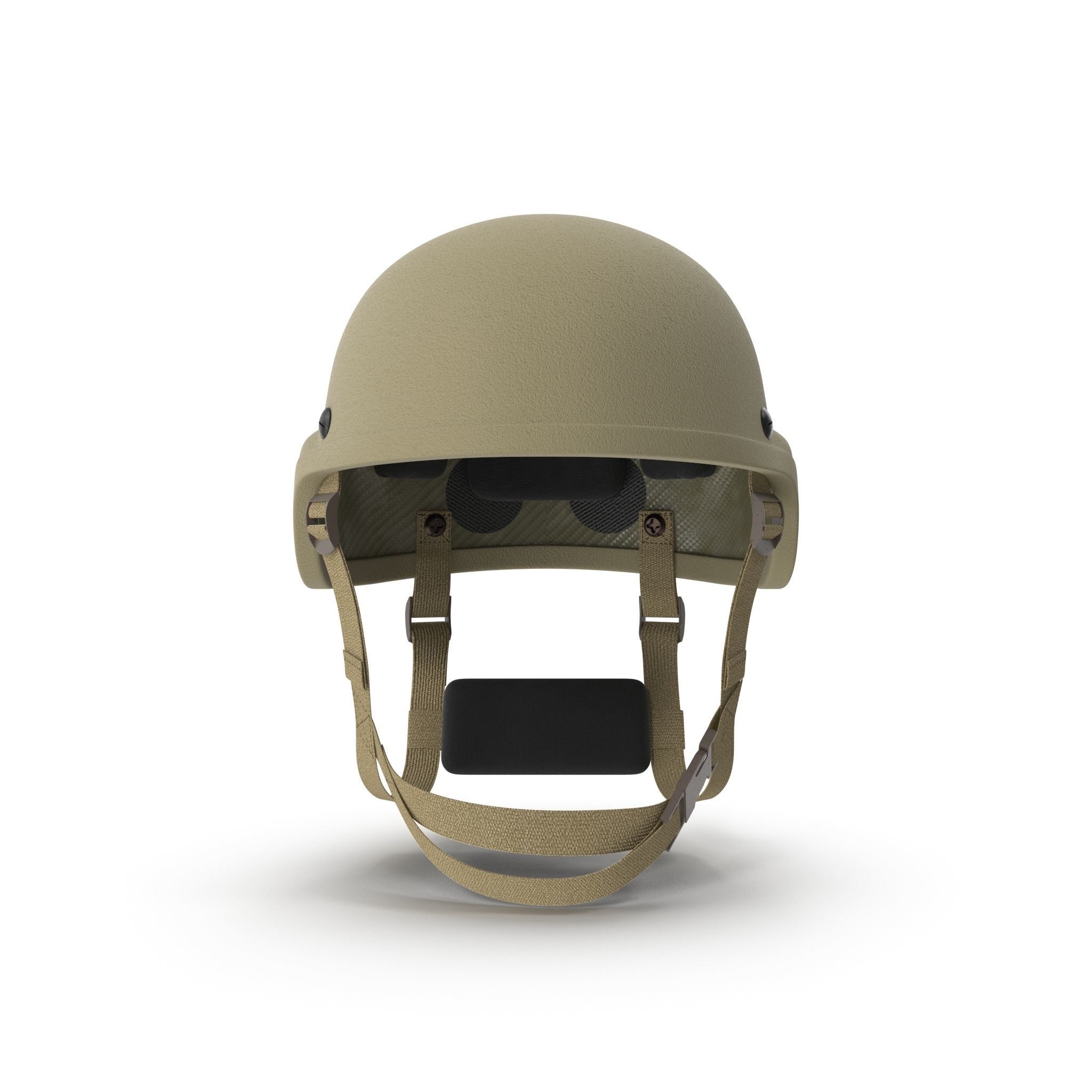 Kevlar Helmet Tan Low-poly 3D model_13