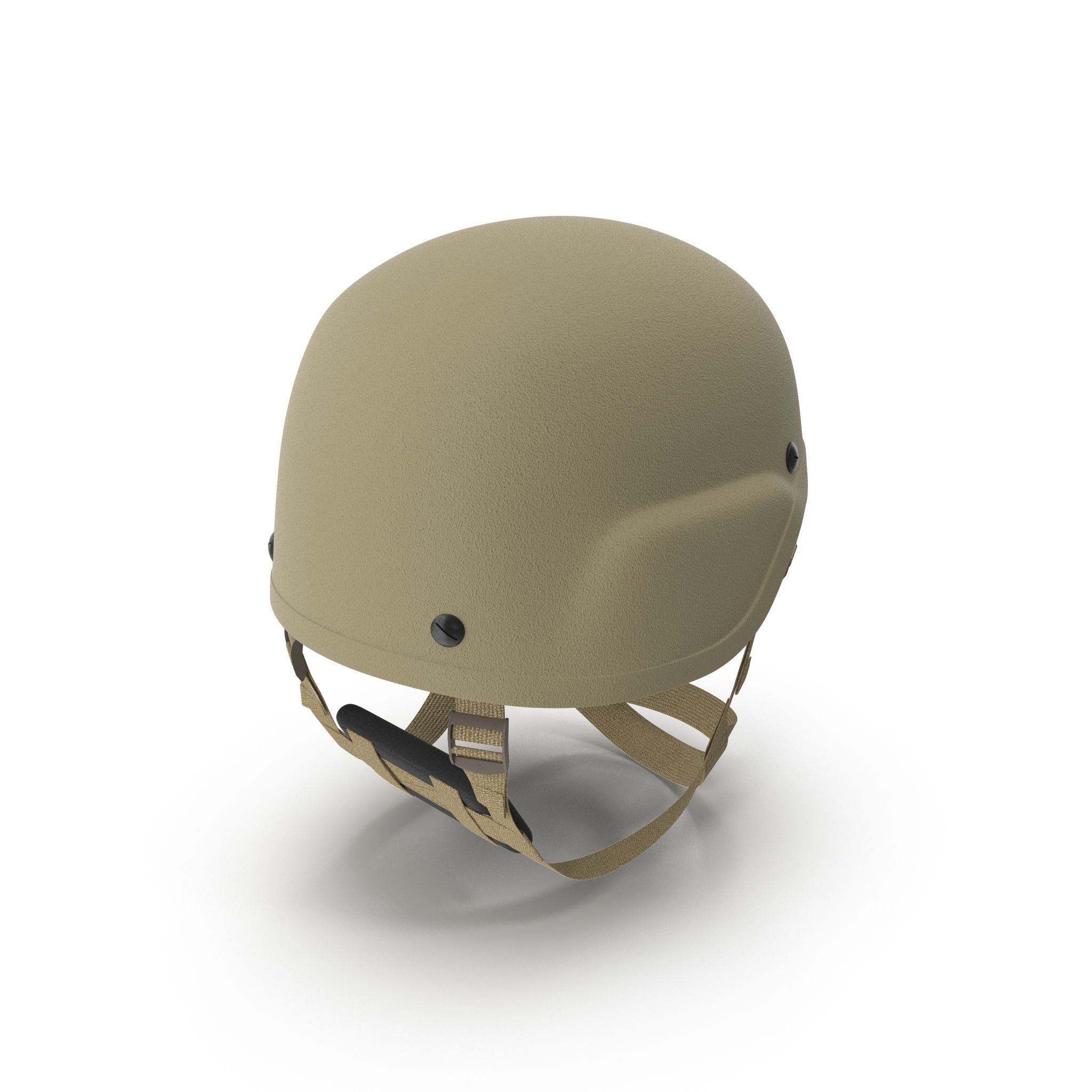 Kevlar Helmet Tan Low-poly 3D model_12