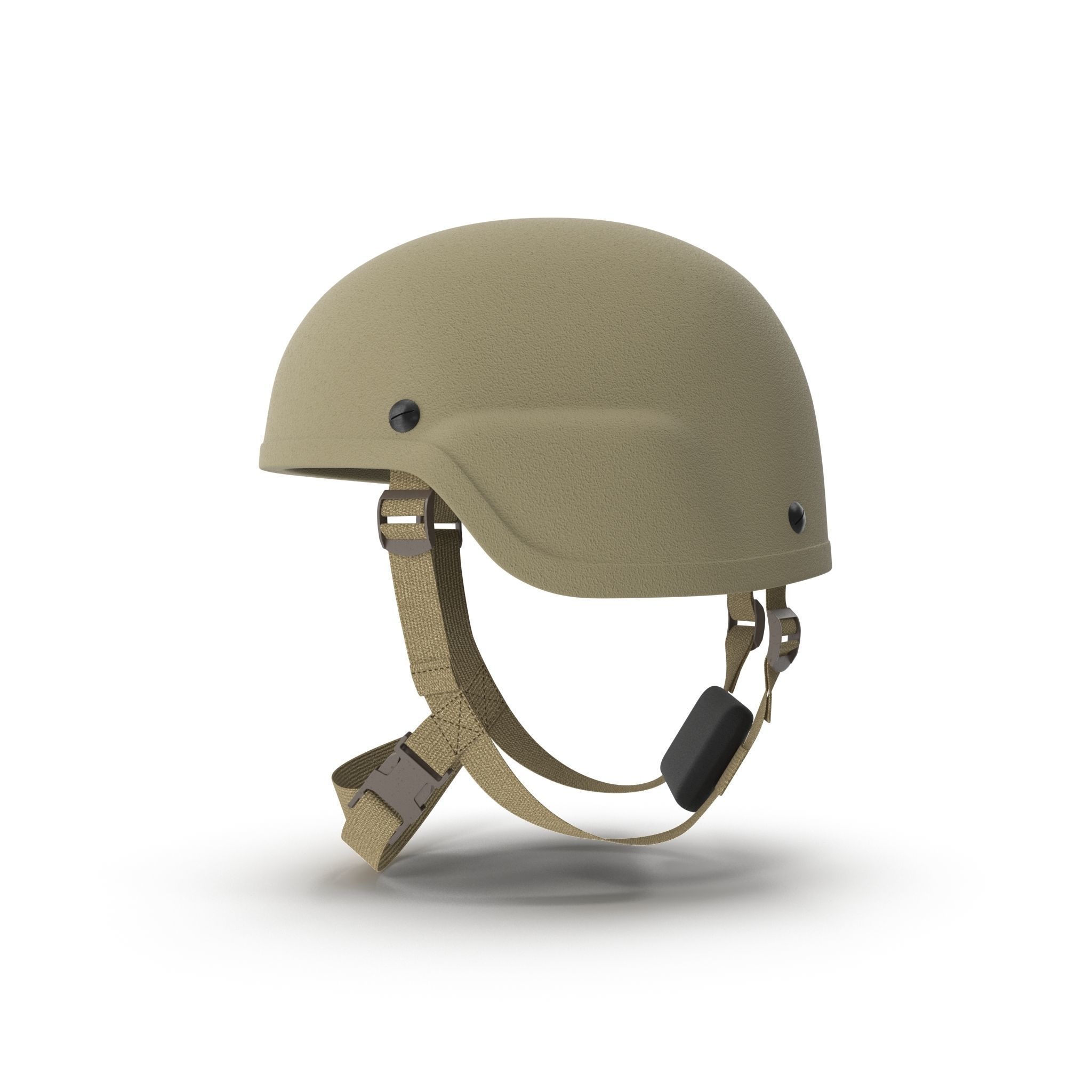 Kevlar Helmet Tan Low-poly 3D model_14