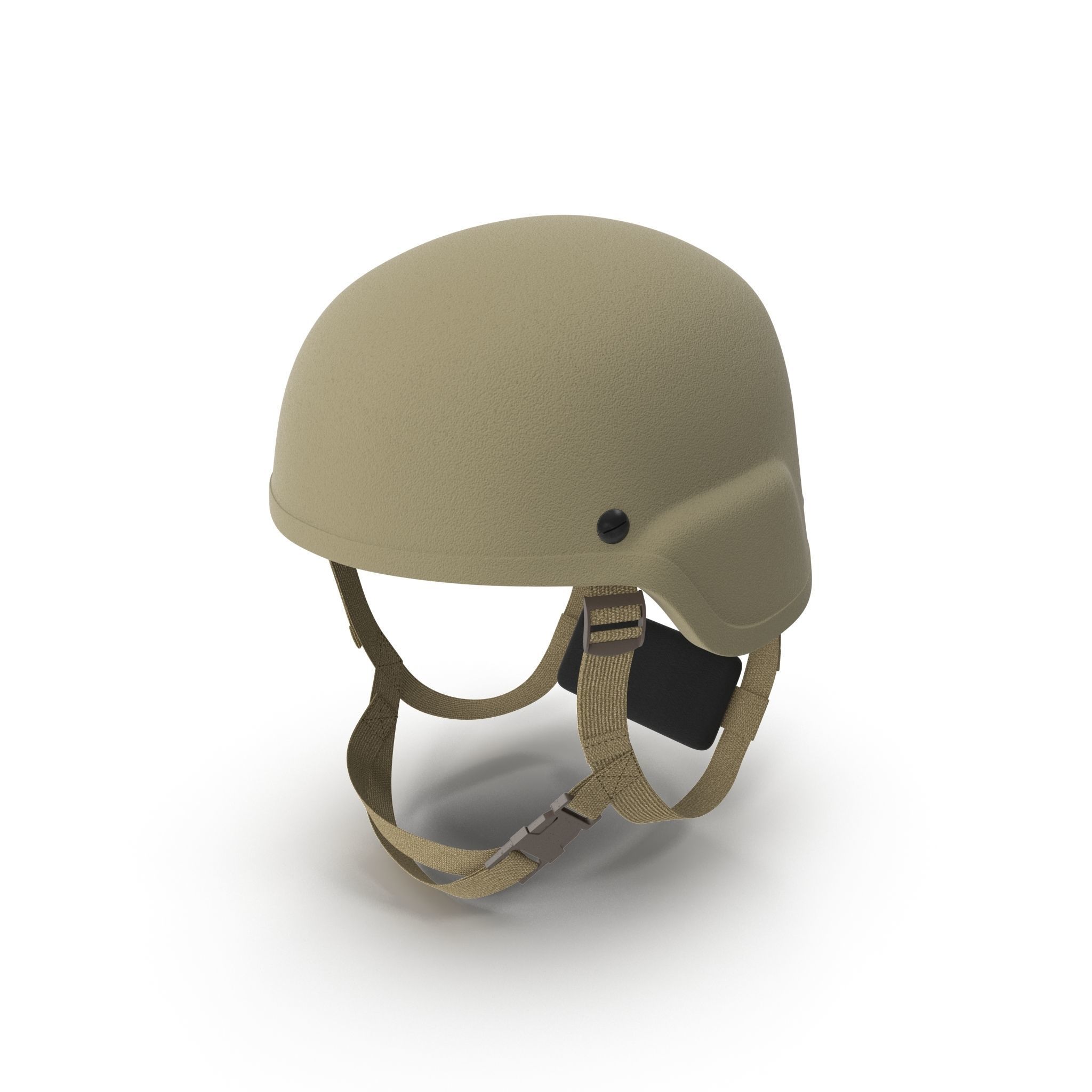 Kevlar Helmet Tan Low-poly 3D model_11