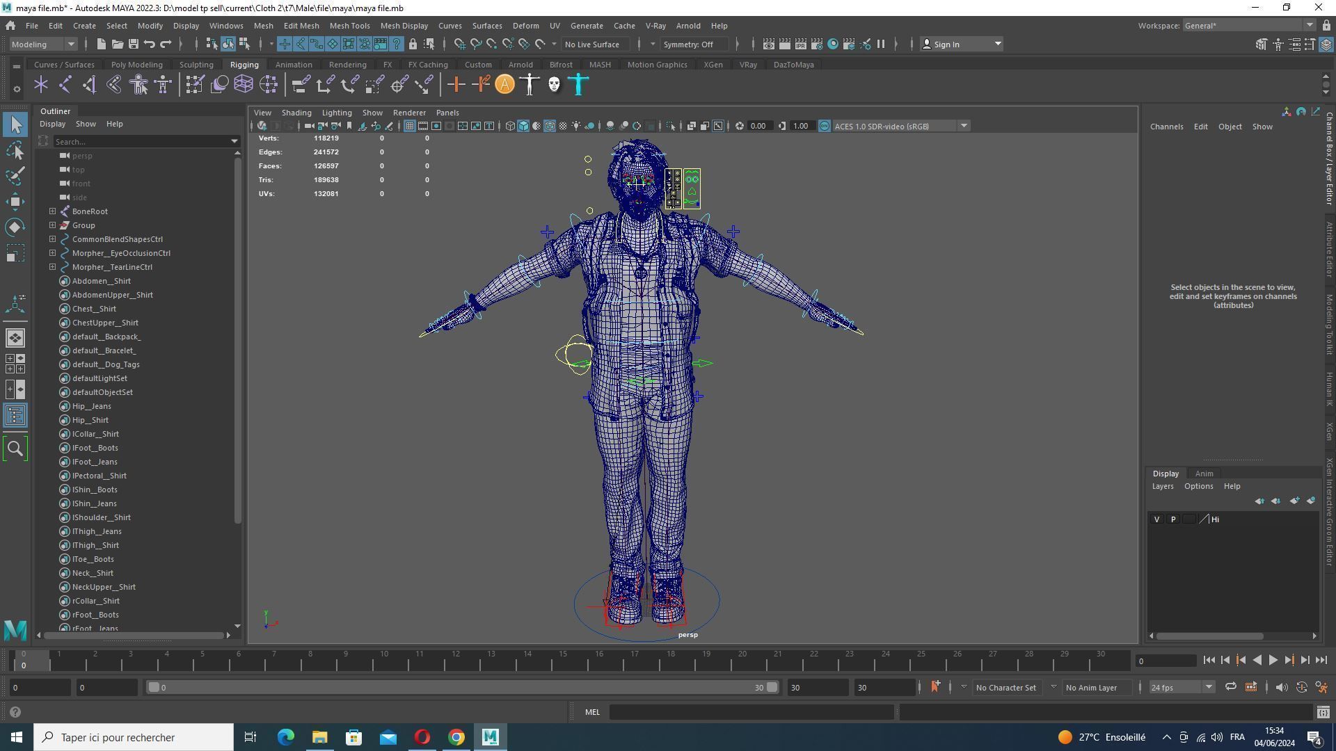 Realistic Man In Adventure Outfit Low-poly 3D model_24