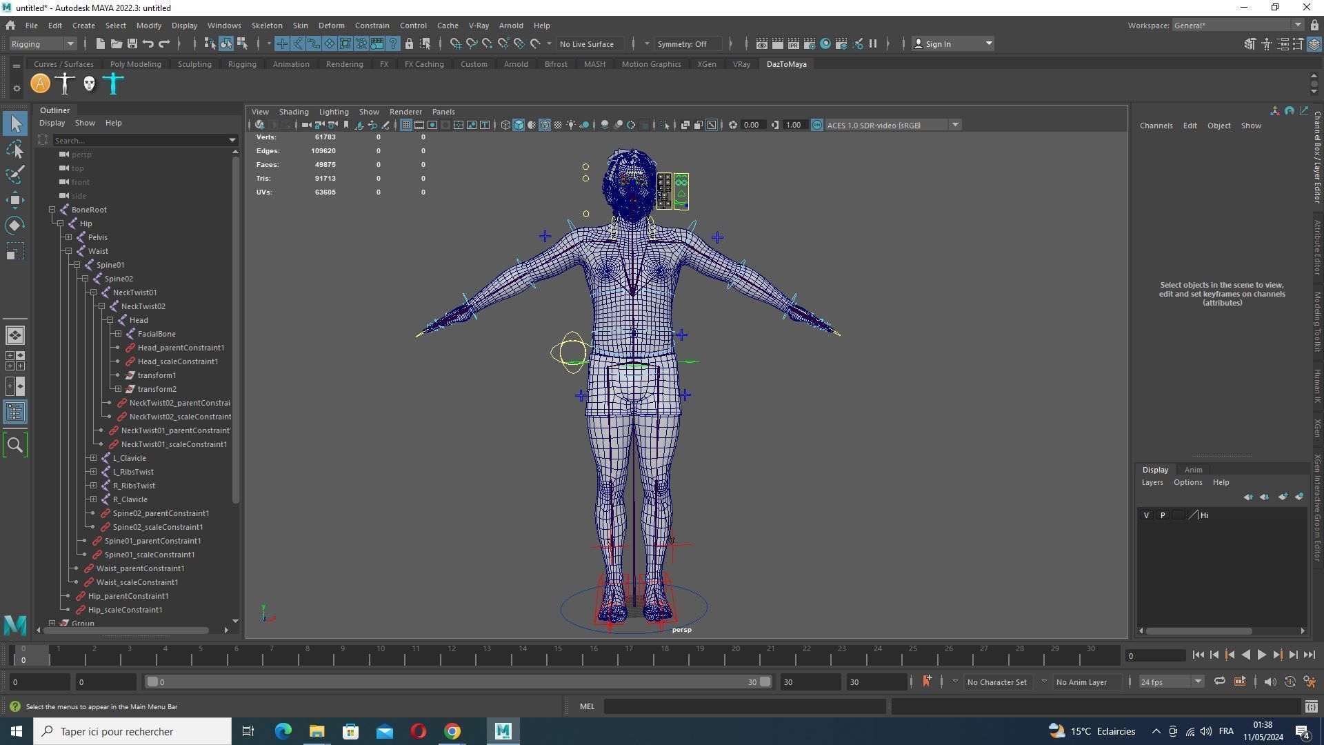 Realistic Man In Adventure Outfit Low-poly 3D model_32