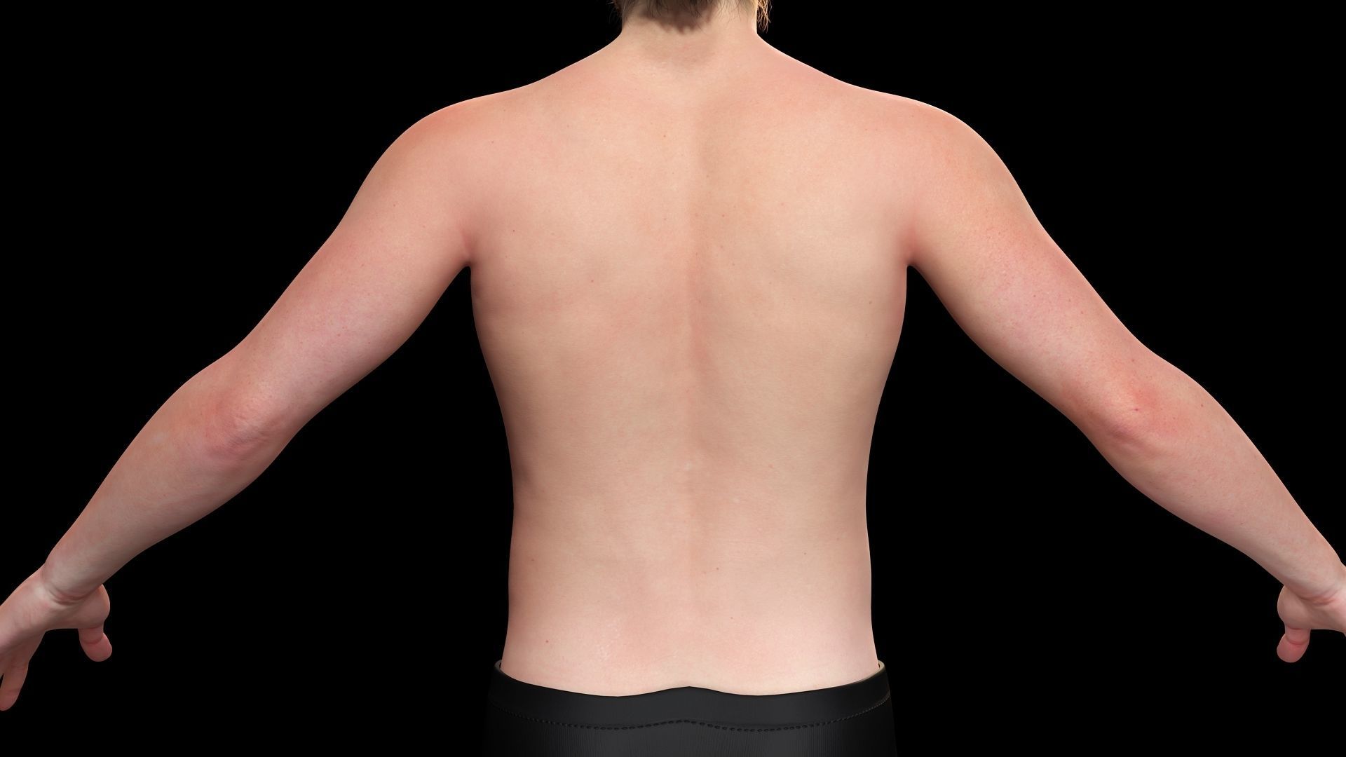 Realistic Man In Adventure Outfit Low-poly 3D model_13