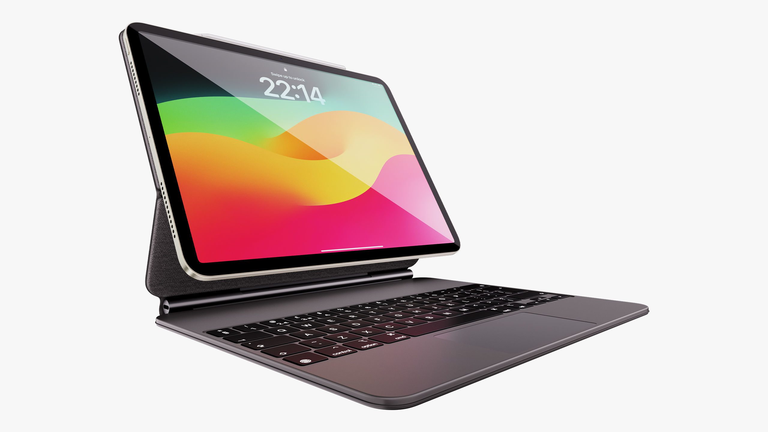 Apple iPad Air 11 - 13 inch M2 2024 With Magic Keyboard 3D model_73