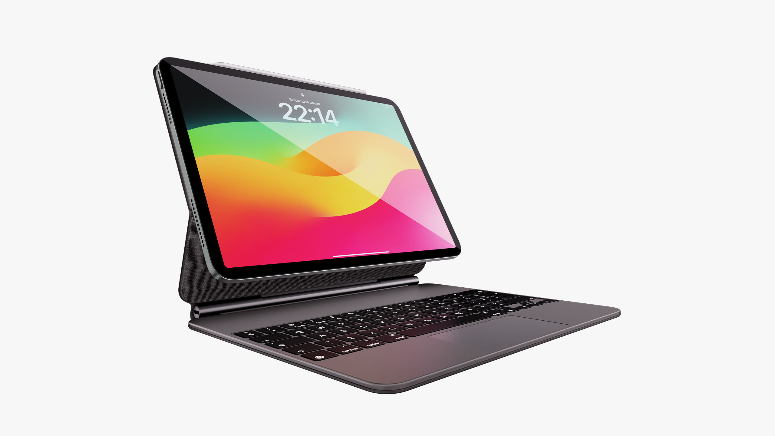 Apple iPad Air 11 - 13 inch M2 2024 With Magic Keyboard 3D model_67