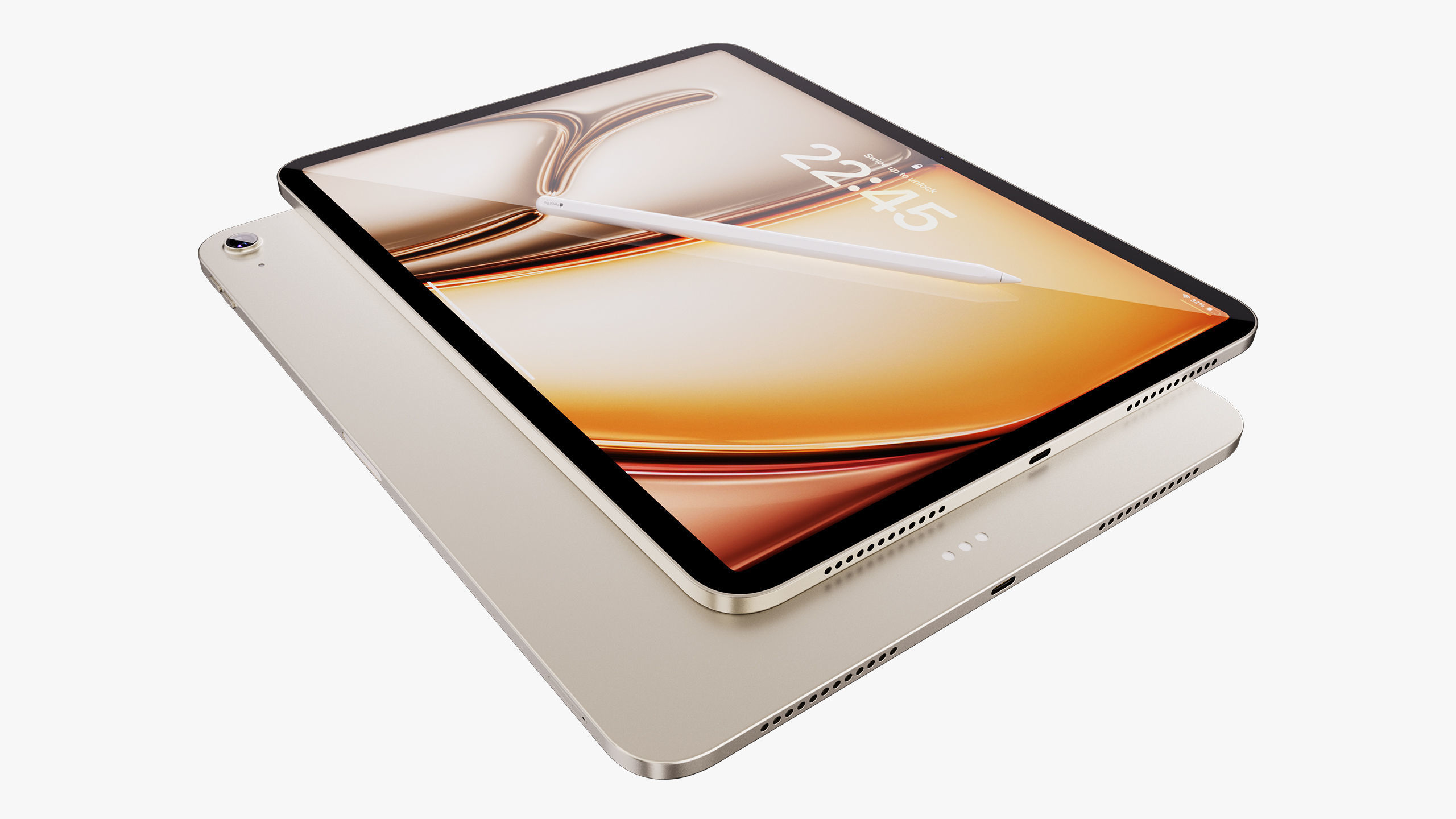 Apple iPad Air 11 - 13 inch M2 2024 With Magic Keyboard 3D model_40