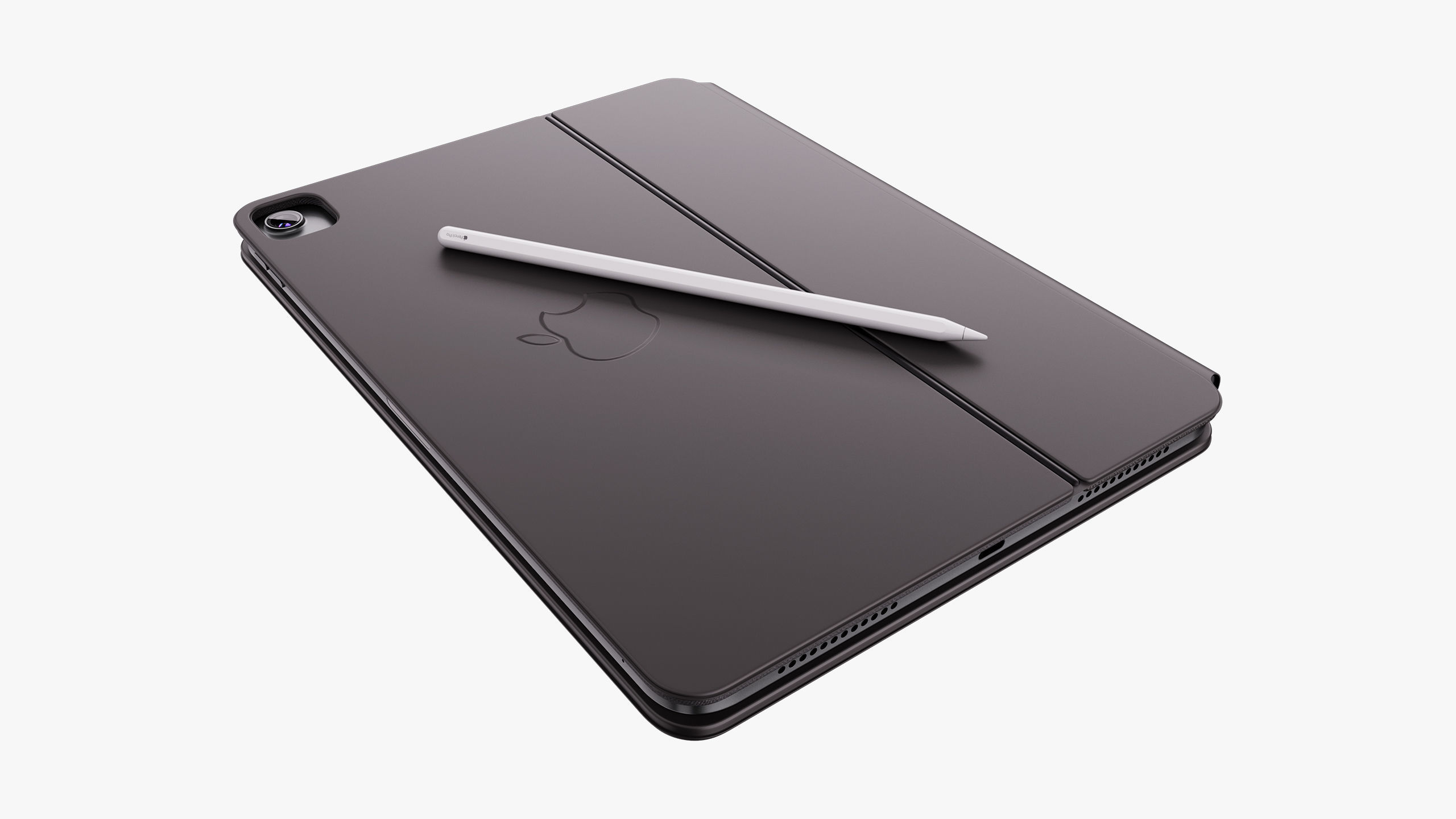 Apple iPad Air 11 - 13 inch M2 2024 With Magic Keyboard 3D model_36