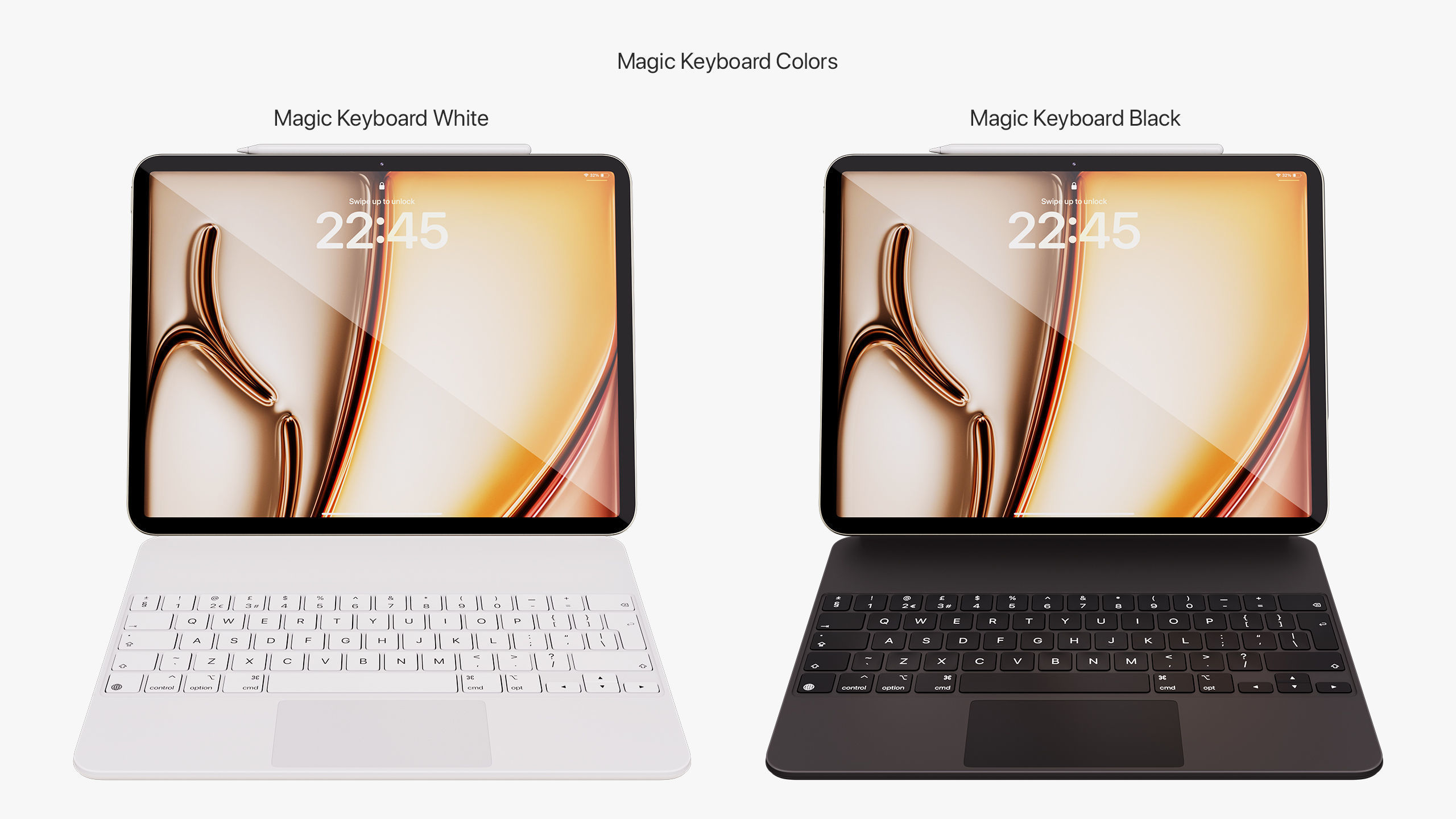 Apple iPad Air 11 - 13 inch M2 2024 With Magic Keyboard 3D model_16