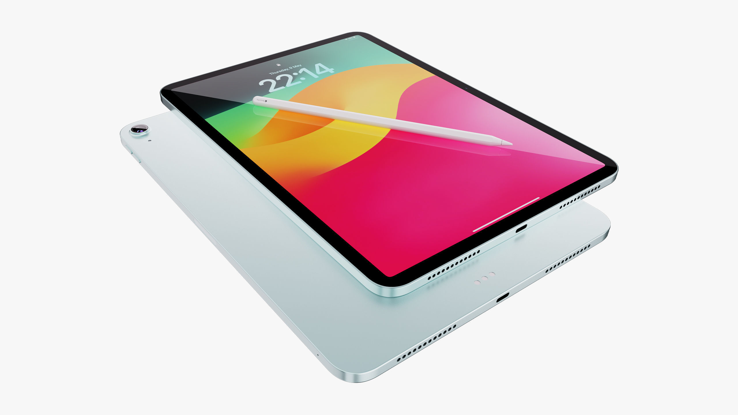 Apple iPad Air 11 - 13 inch M2 2024 With Magic Keyboard 3D model_27