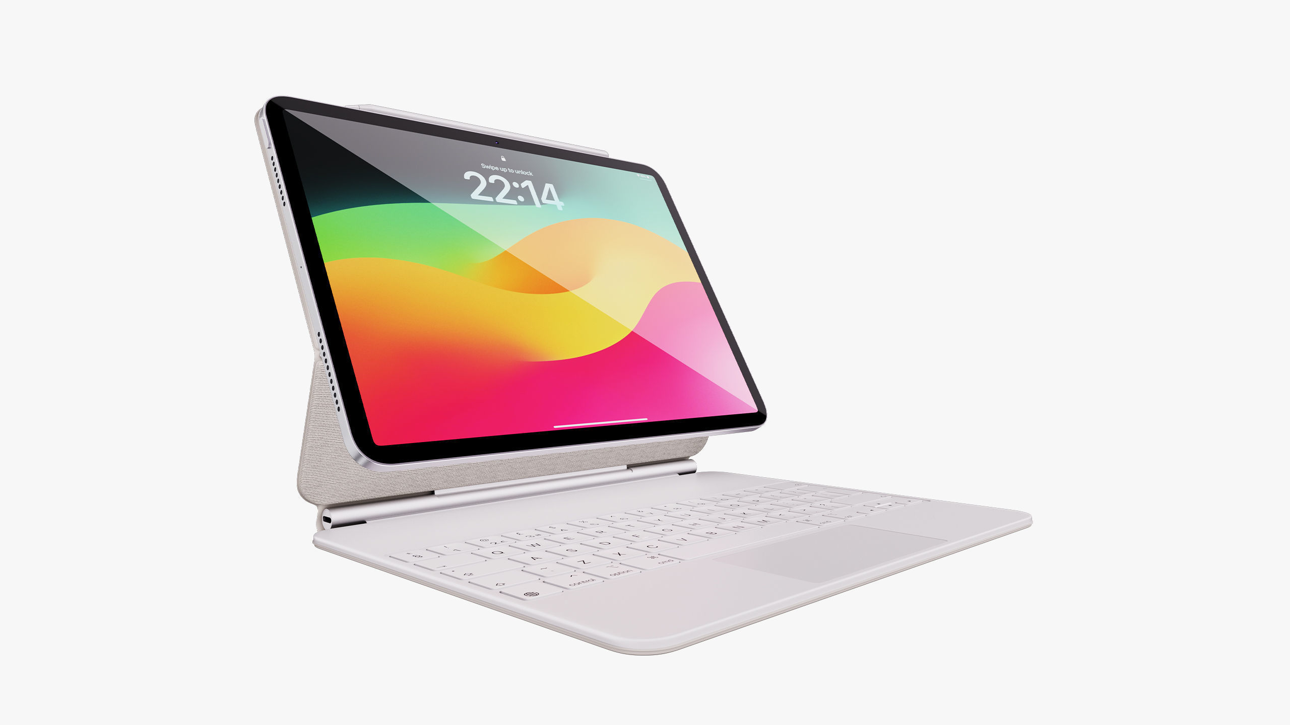 Apple iPad Air 11 - 13 inch M2 2024 With Magic Keyboard 3D model_62