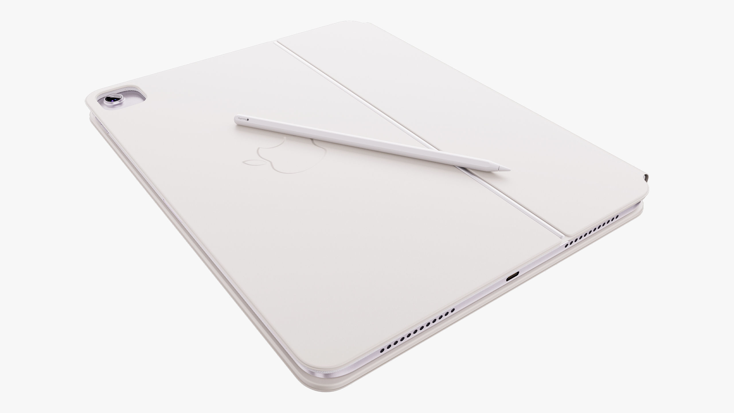 Apple iPad Air 11 - 13 inch M2 2024 With Magic Keyboard 3D model_31