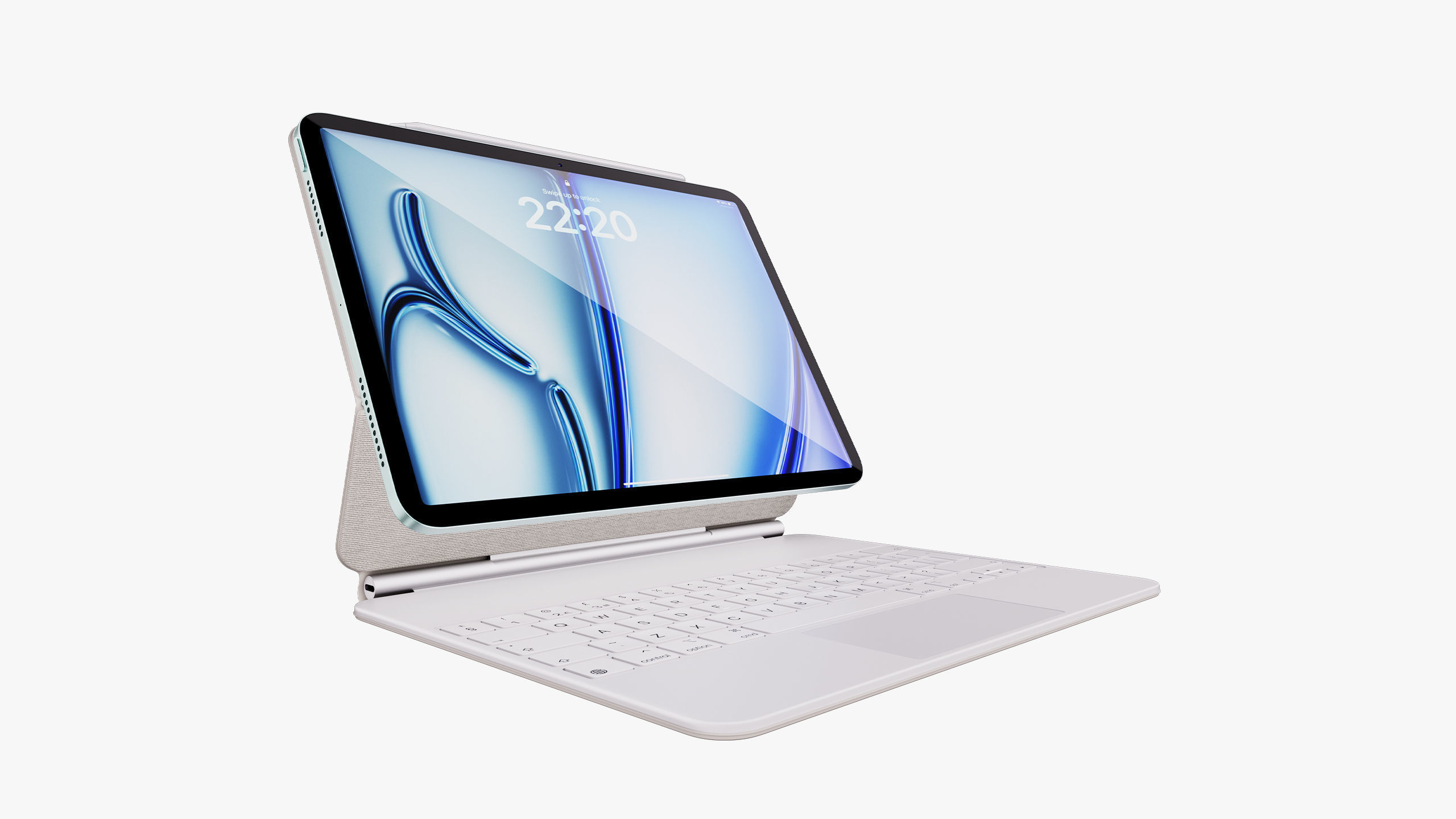 Apple iPad Air 11 - 13 inch M2 2024 With Magic Keyboard 3D model_53