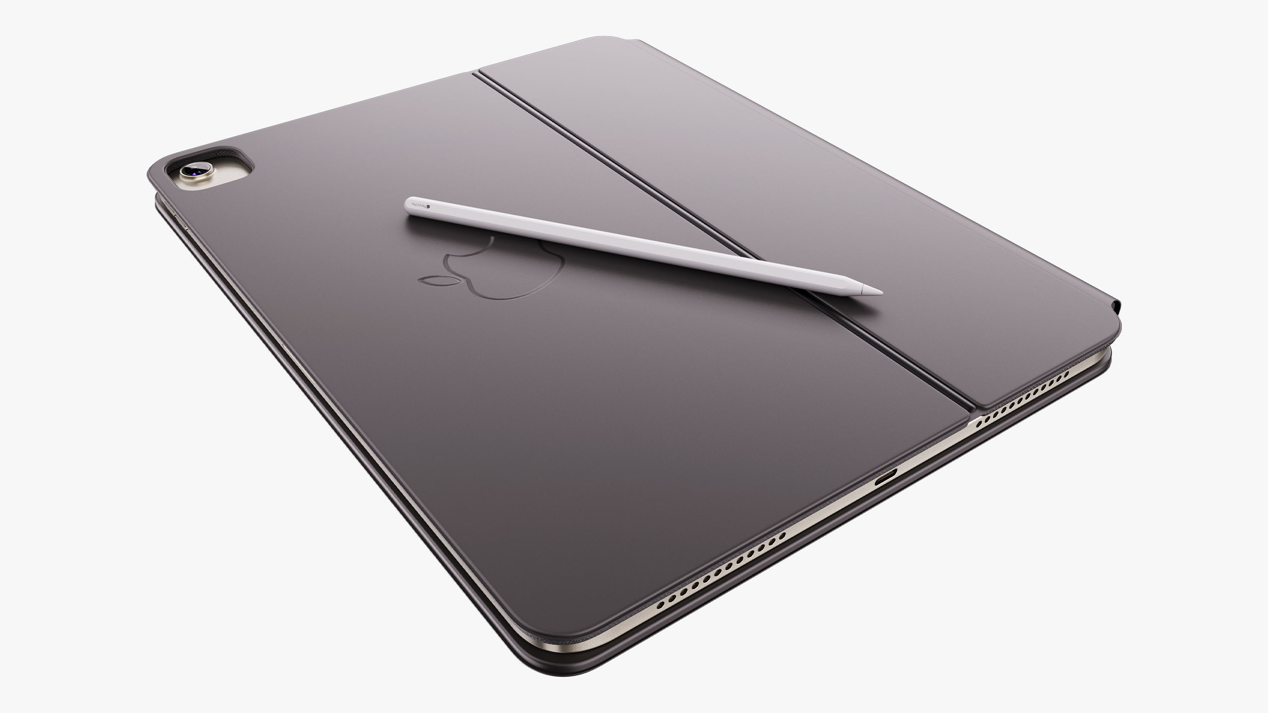 Apple iPad Air 11 - 13 inch M2 2024 With Magic Keyboard 3D model_43