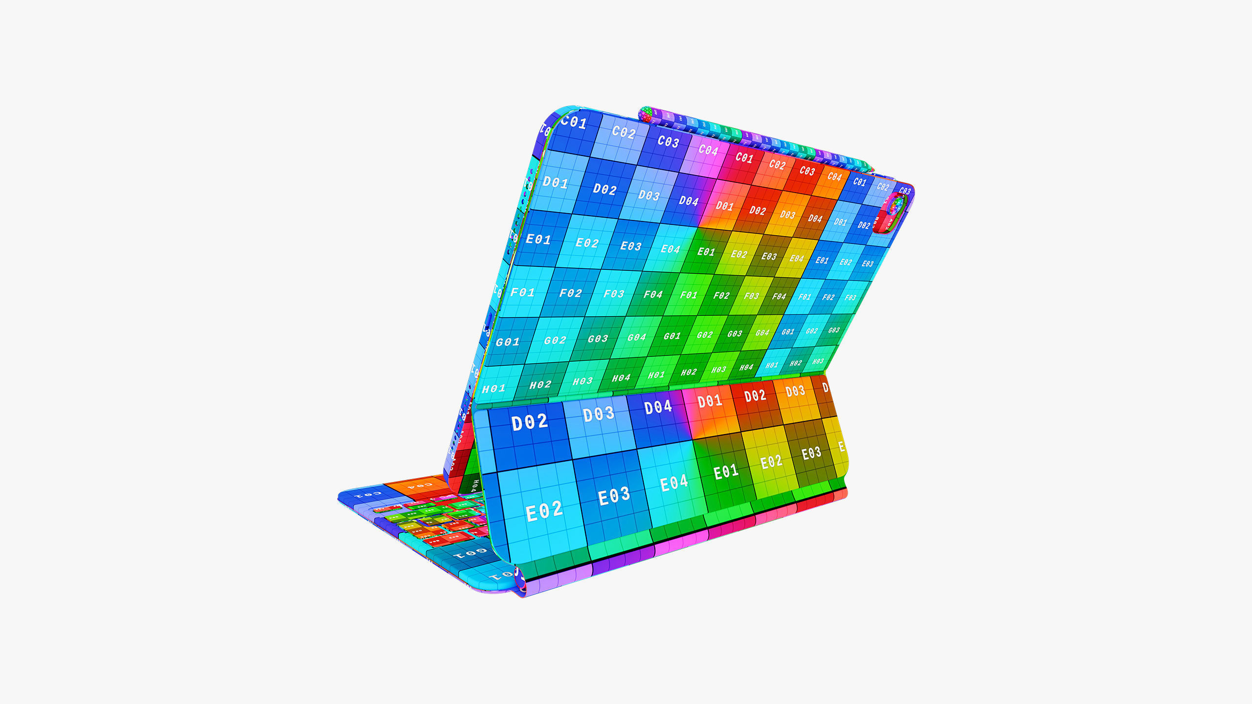 Apple iPad Air 11 - 13 inch M2 2024 With Magic Keyboard 3D model_100