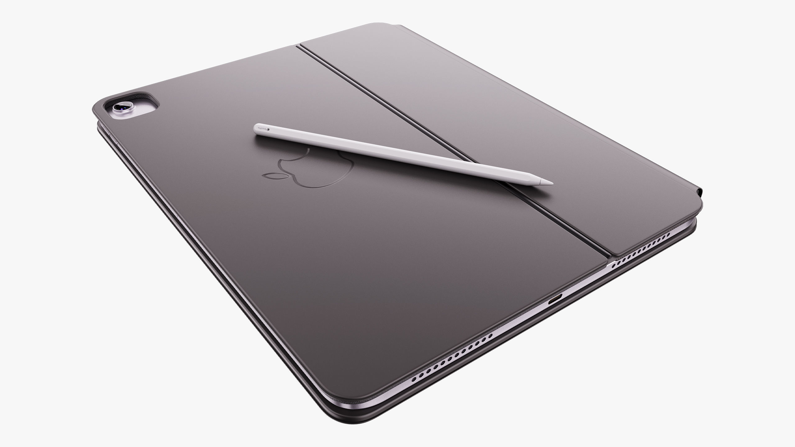 Apple iPad Air 11 - 13 inch M2 2024 With Magic Keyboard 3D model_33