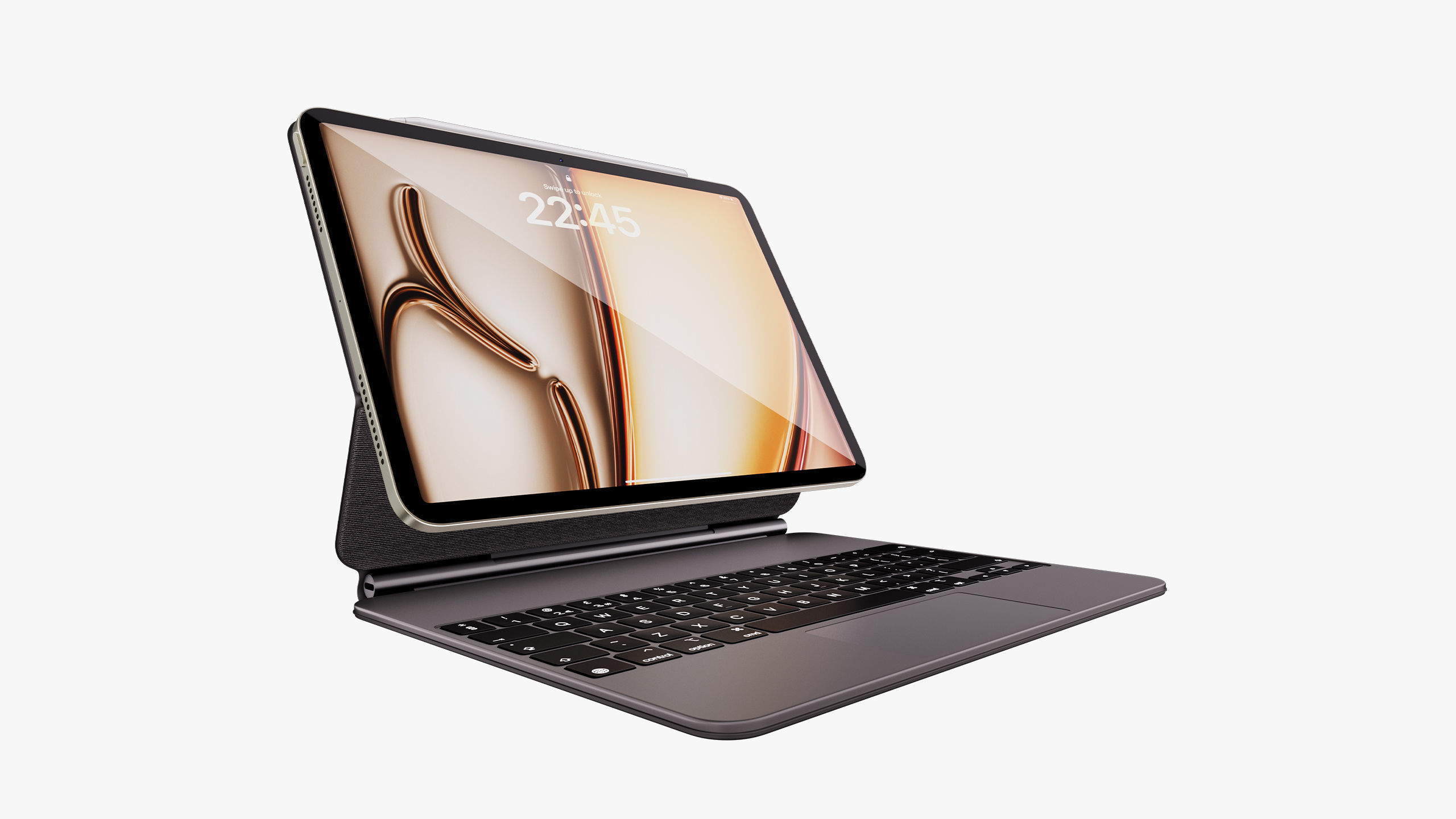 Apple iPad Air 11 - 13 inch M2 2024 With Magic Keyboard 3D model_72