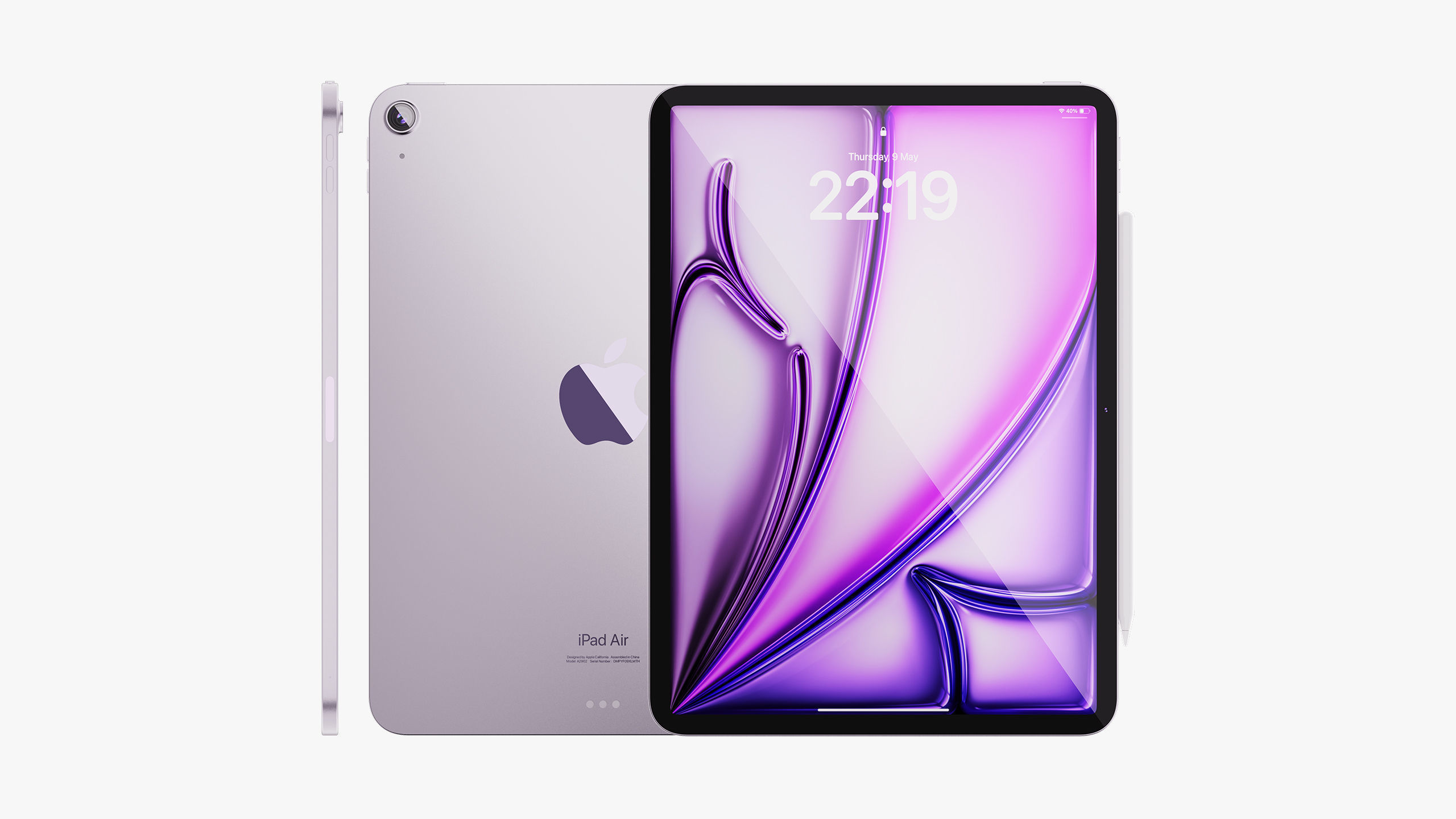 Apple iPad Air 11 - 13 inch M2 2024 With Magic Keyboard 3D model_2