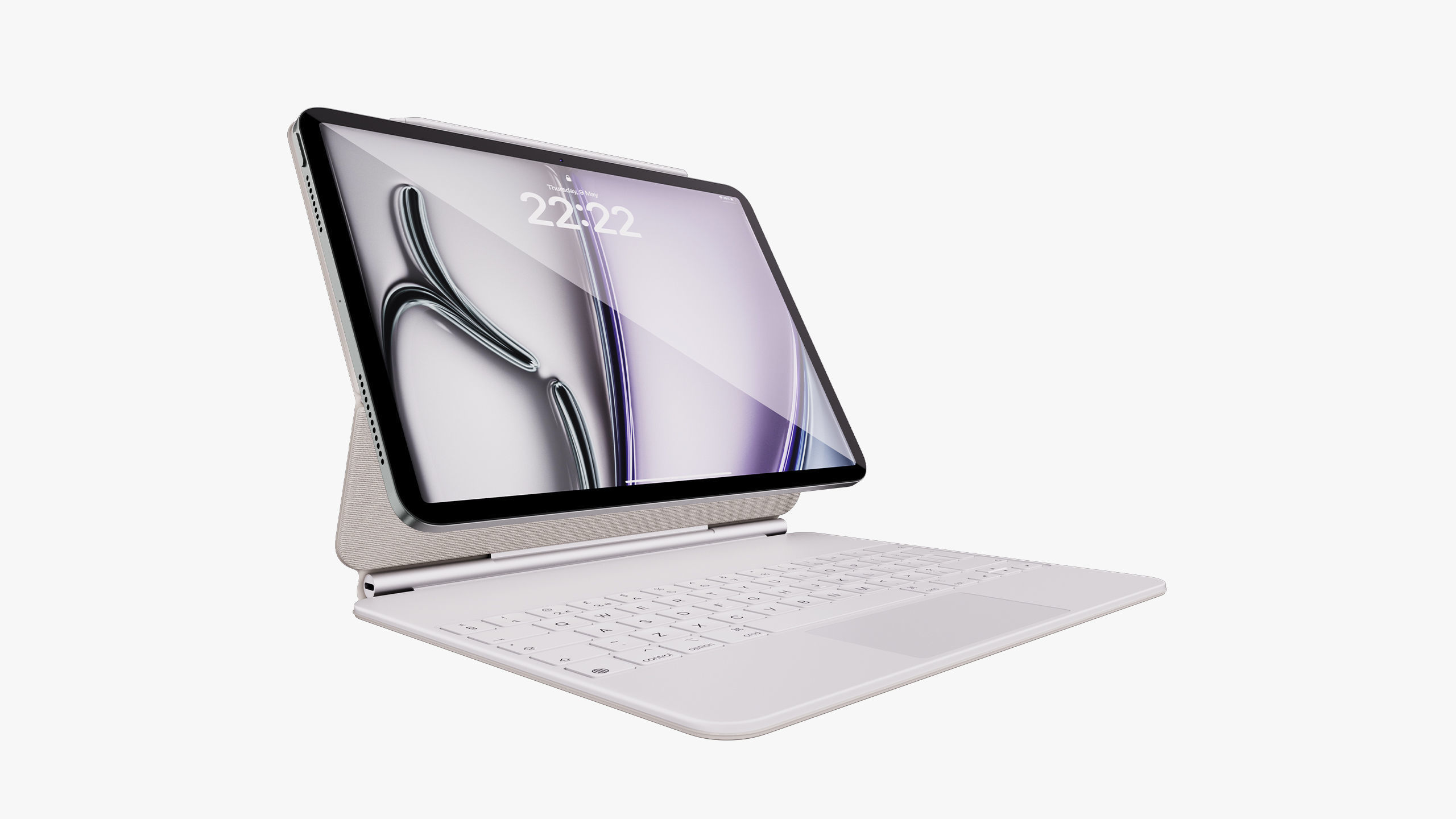 Apple iPad Air 11 - 13 inch M2 2024 With Magic Keyboard 3D model_65