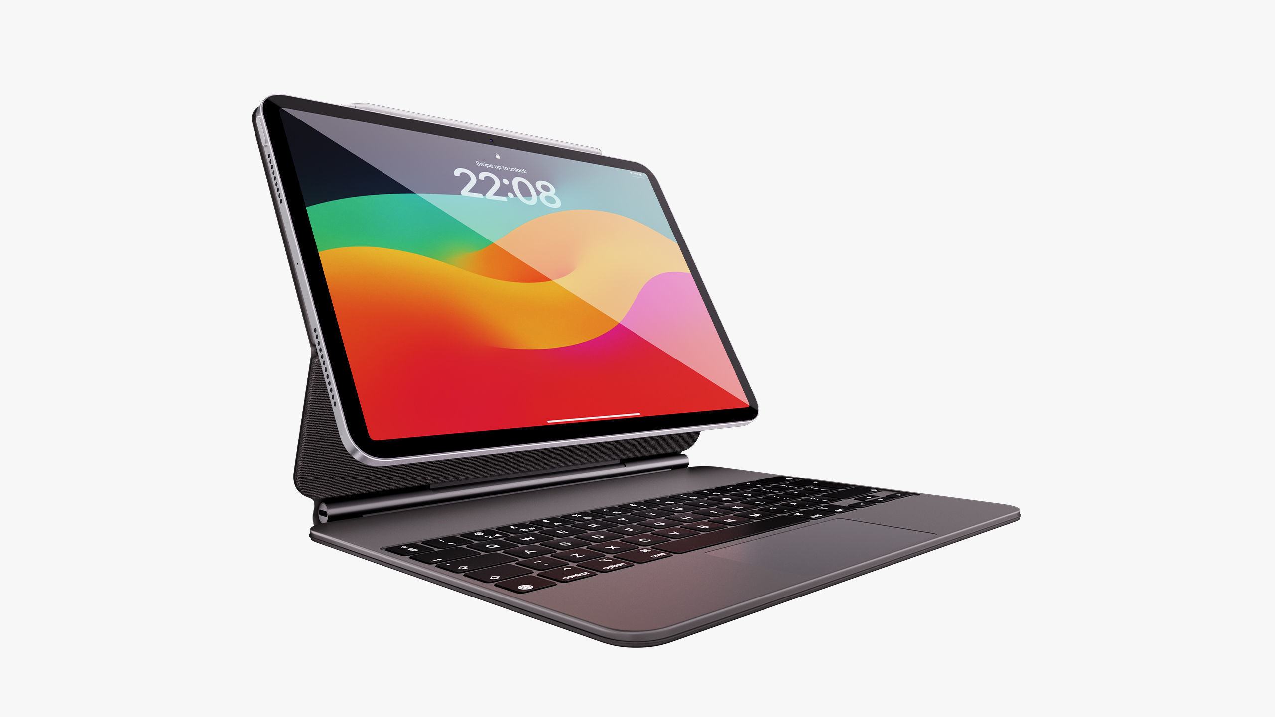 Apple iPad Air 11 - 13 inch M2 2024 With Magic Keyboard 3D model_64