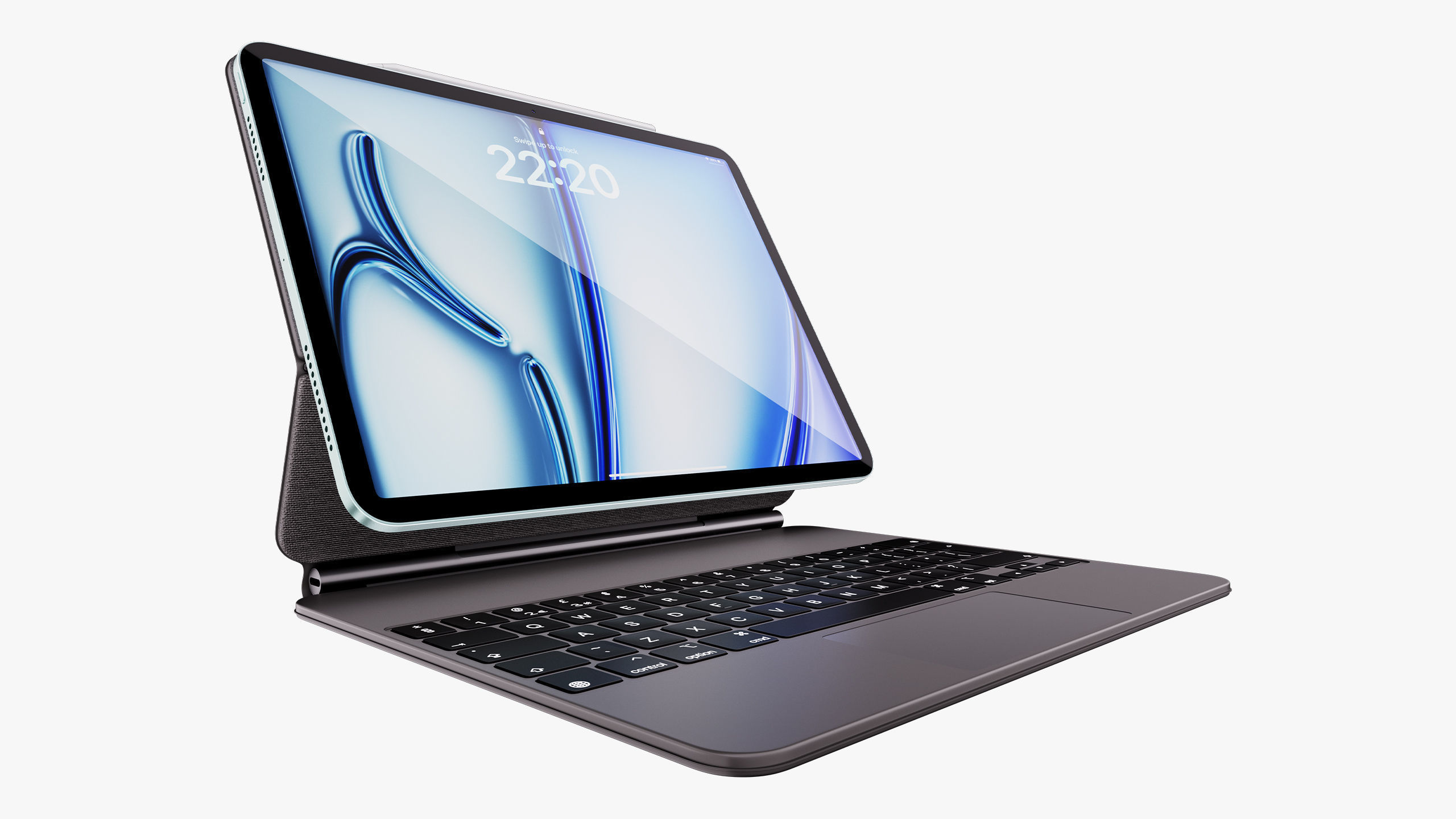 Apple iPad Air 11 - 13 inch M2 2024 With Magic Keyboard 3D model_54