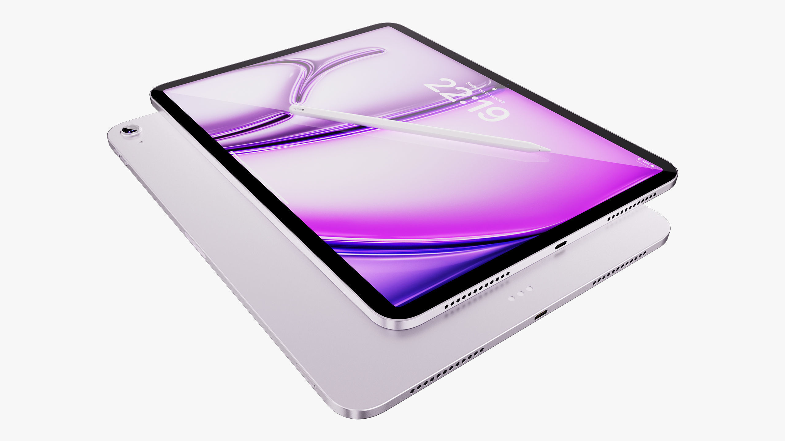 Apple iPad Air 11 - 13 inch M2 2024 With Magic Keyboard 3D model_30