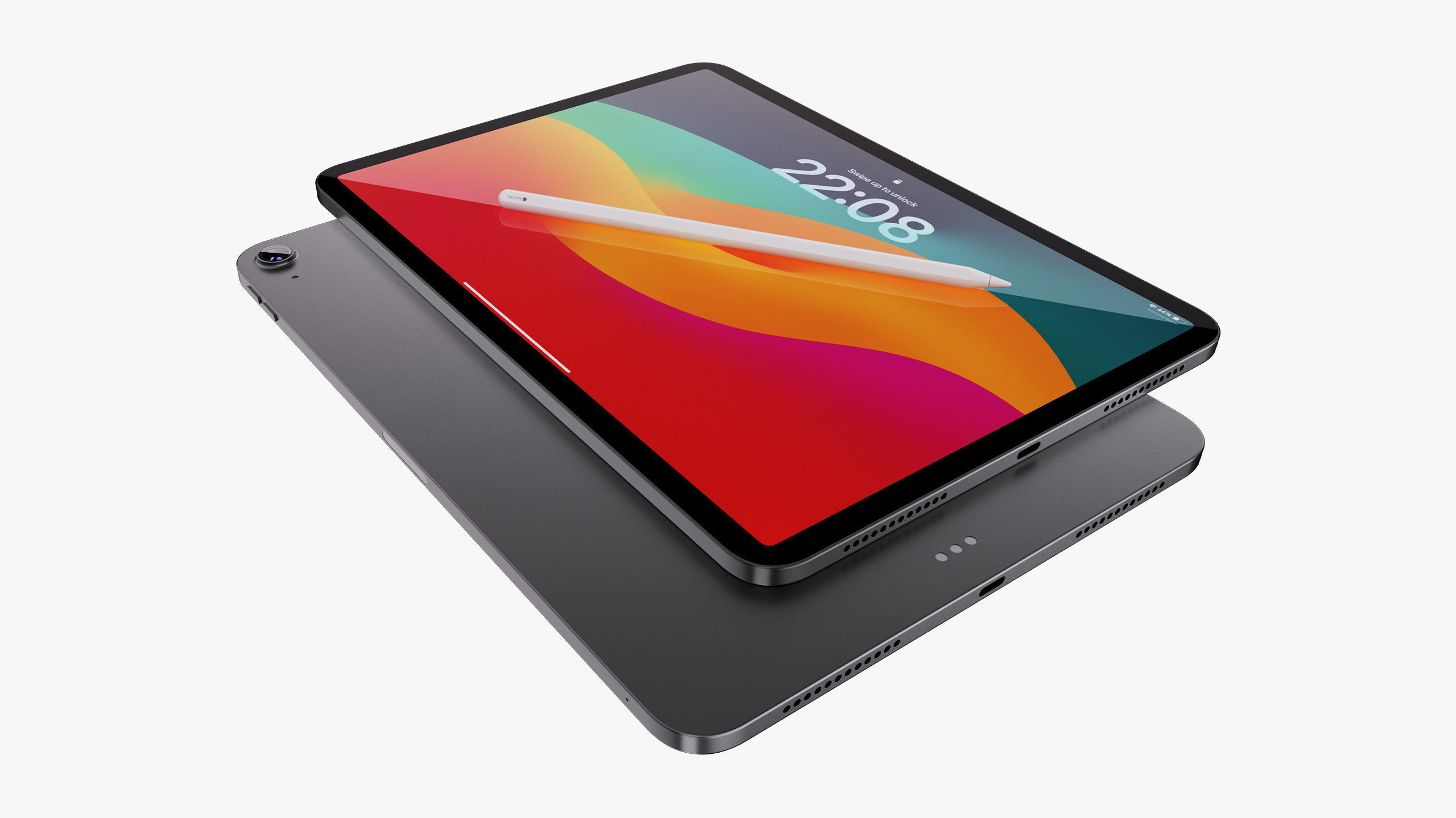 Apple iPad Air 11 - 13 inch M2 2024 With Magic Keyboard 3D model_39