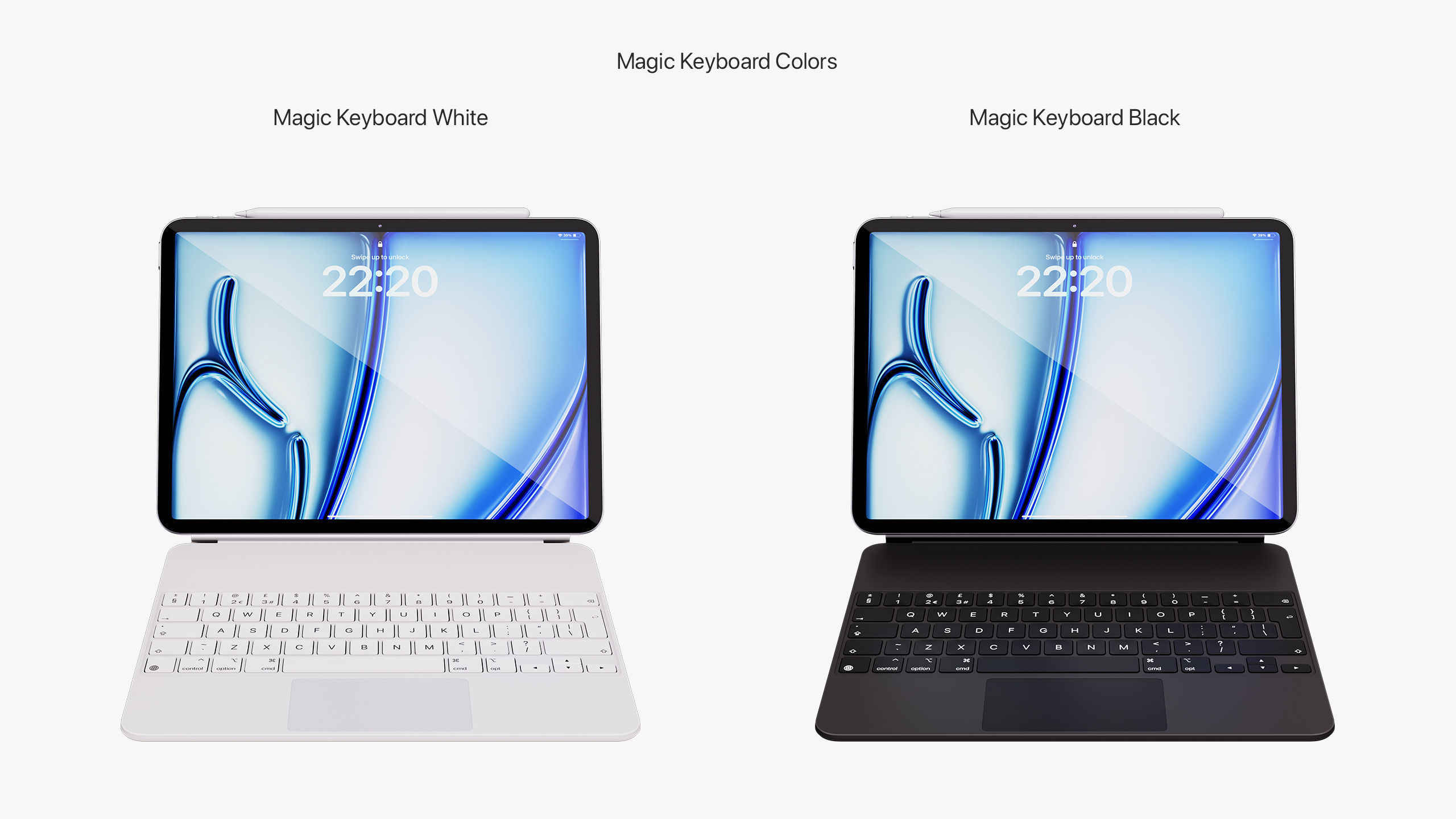 Apple iPad Air 11 - 13 inch M2 2024 With Magic Keyboard 3D model_13