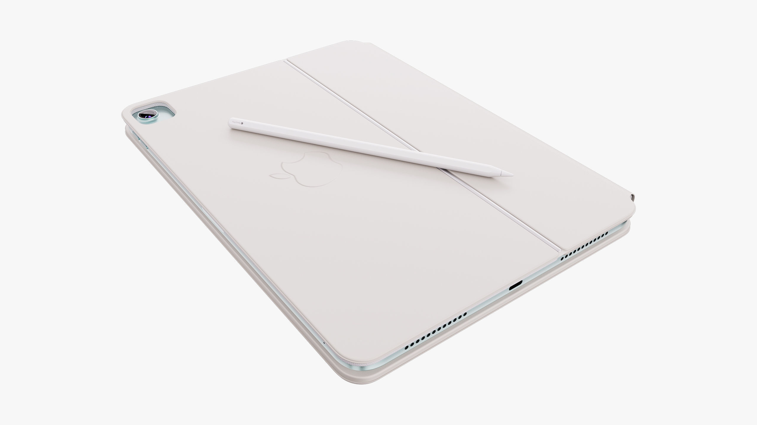 Apple iPad Air 11 - 13 inch M2 2024 With Magic Keyboard 3D model_28