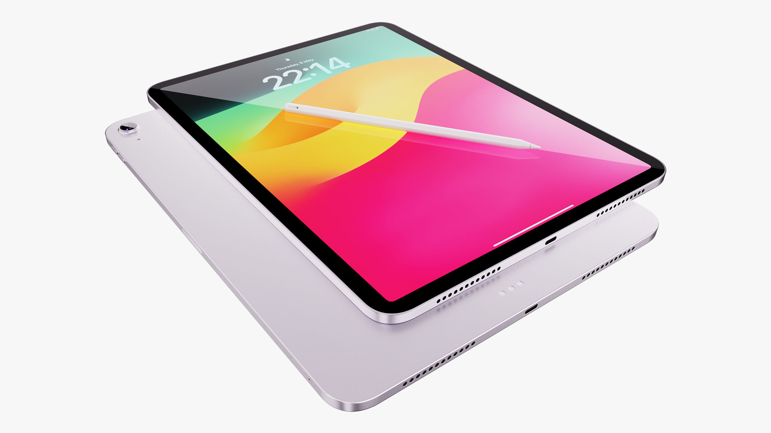 Apple iPad Air 11 - 13 inch M2 2024 With Magic Keyboard 3D model_32