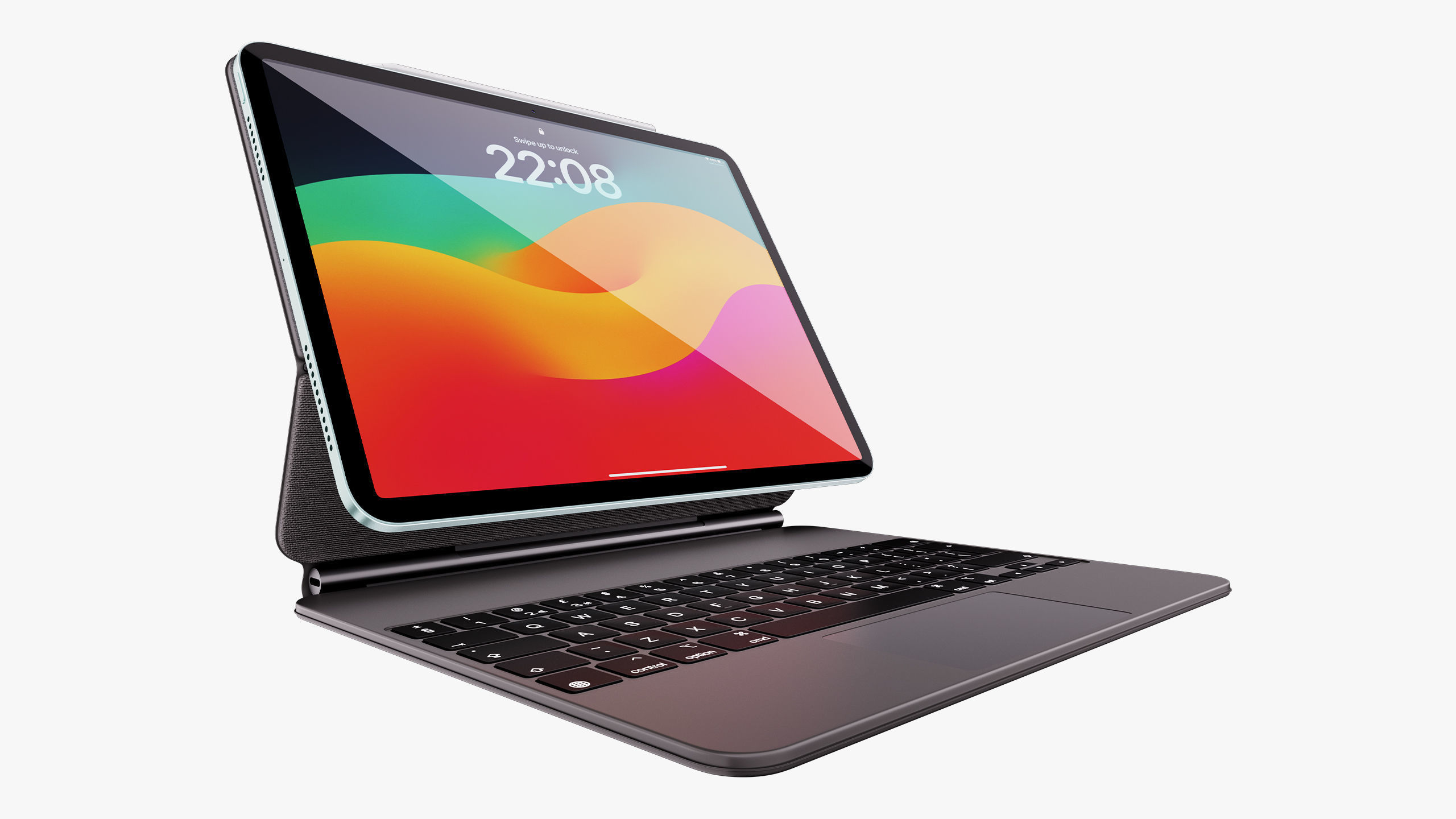 Apple iPad Air 11 - 13 inch M2 2024 With Magic Keyboard 3D model_58