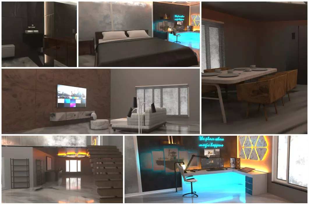 Interior Design 3D model_0