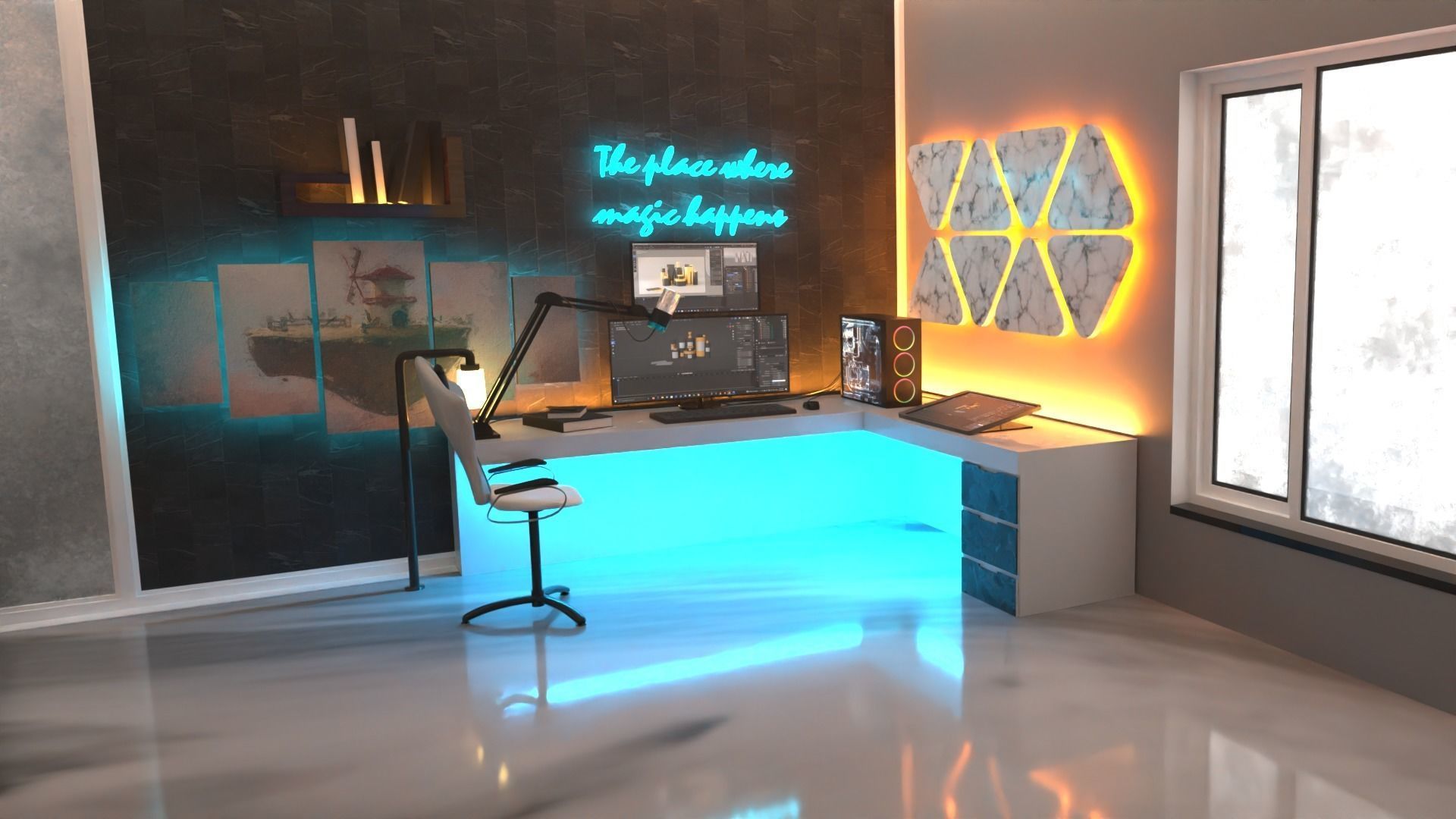 Interior Design 3D model_4