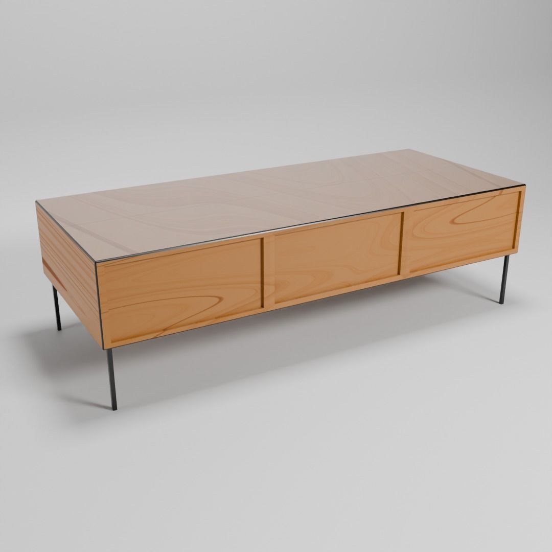 low poly table Low-poly 3D model_3